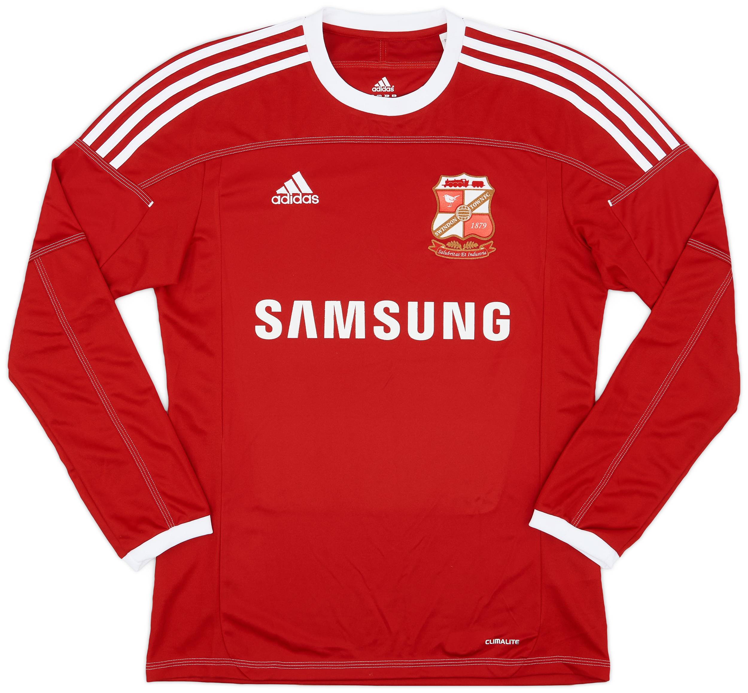 2011-12 Swindon Town Home L/S Shirt - 6/10 - (M)