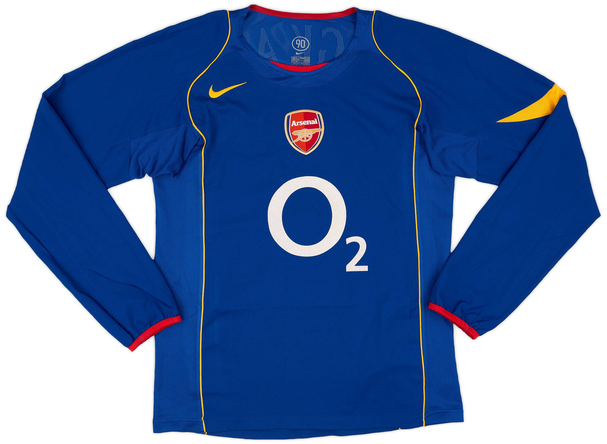 ウェア Arsenal Away 2004/2005 #10 BERGKAMP 2004/05 Arsenal Away Premier League Player Issue Shirt