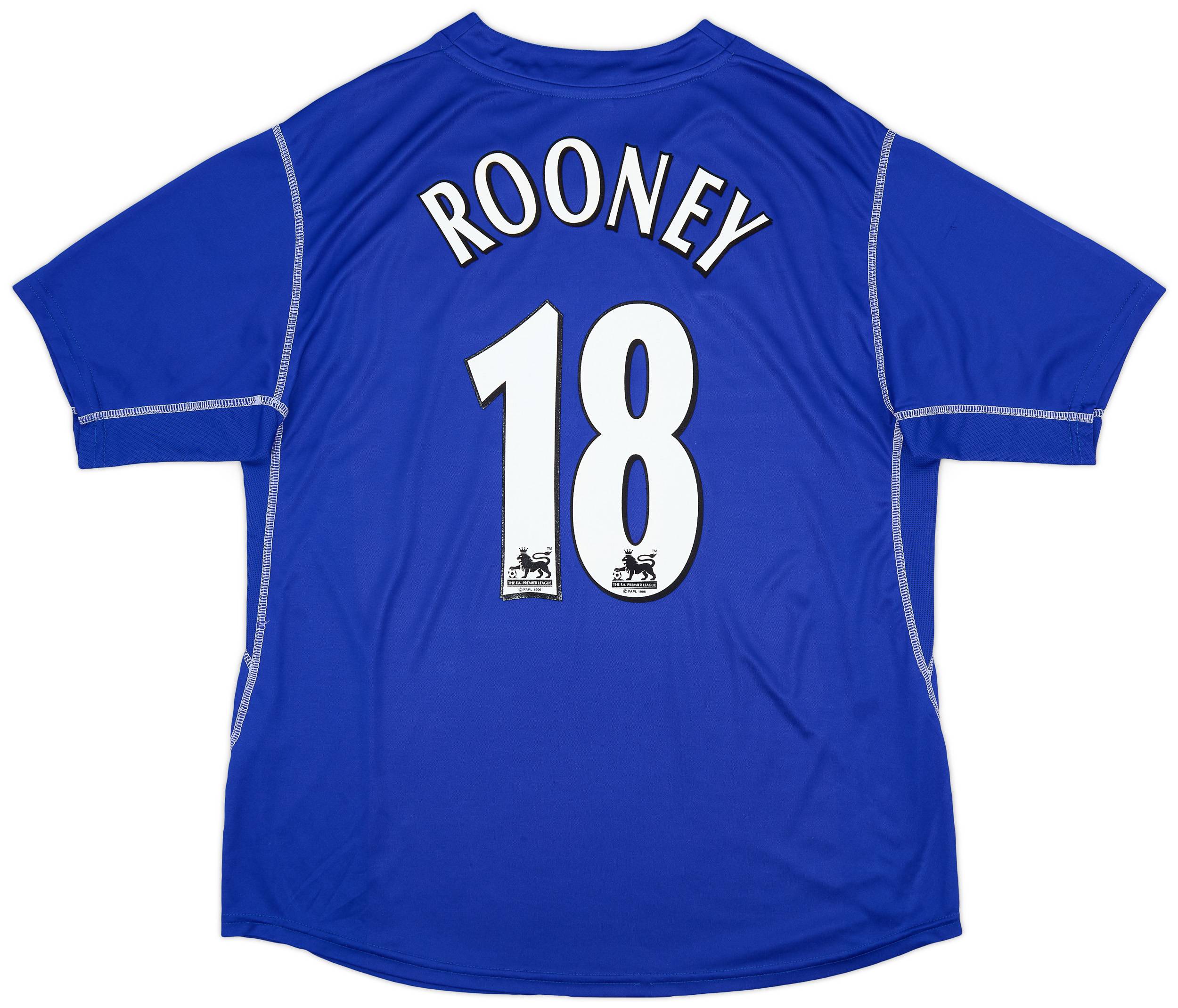 2002-03 Everton Home Shirt Rooney #18 - 7/10 - (XXL)