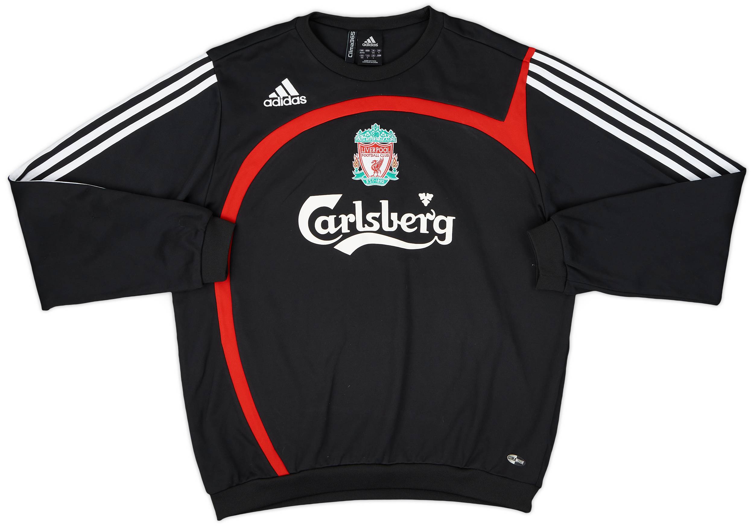 2007-08 Liverpool adidas Sweat Top - 8/10 - (M)