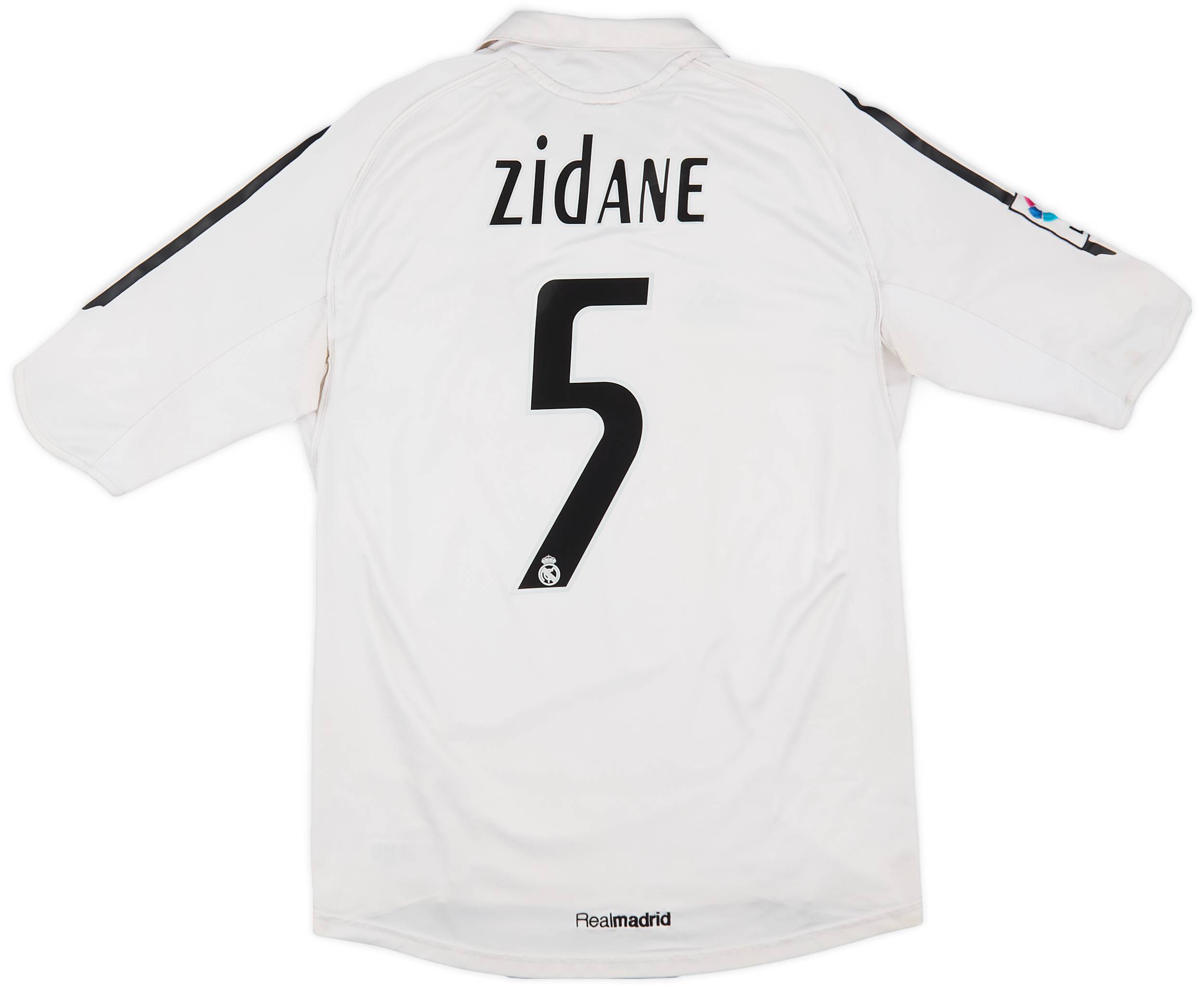 2005-06 Real Madrid Home Shirt Zidane #5 - 5/10 - (M)