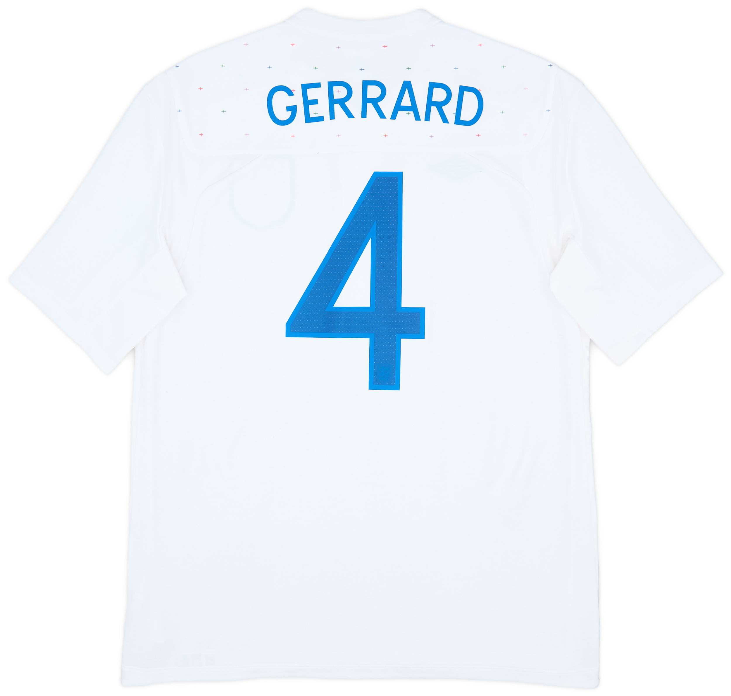 2010-11 England Home Shirt Gerrard #4 - 7/10 - (L)