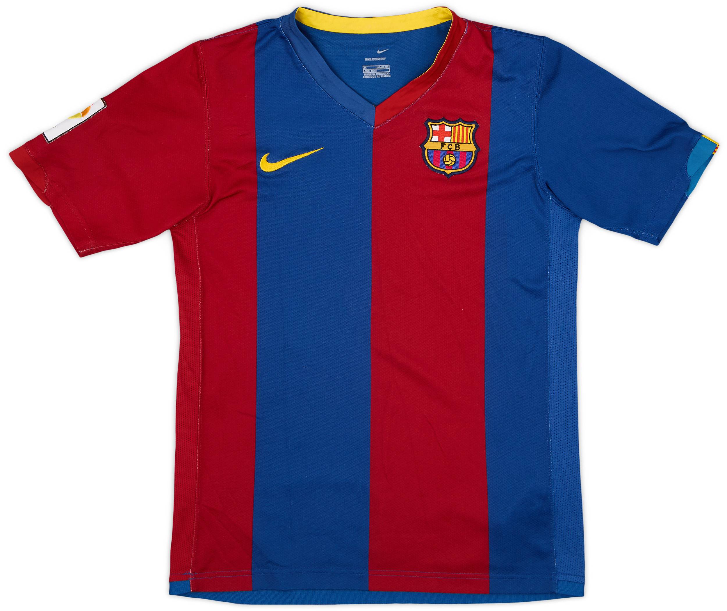 2006-07 Barcelona Home Shirt - 7/10 - (M.Boys)