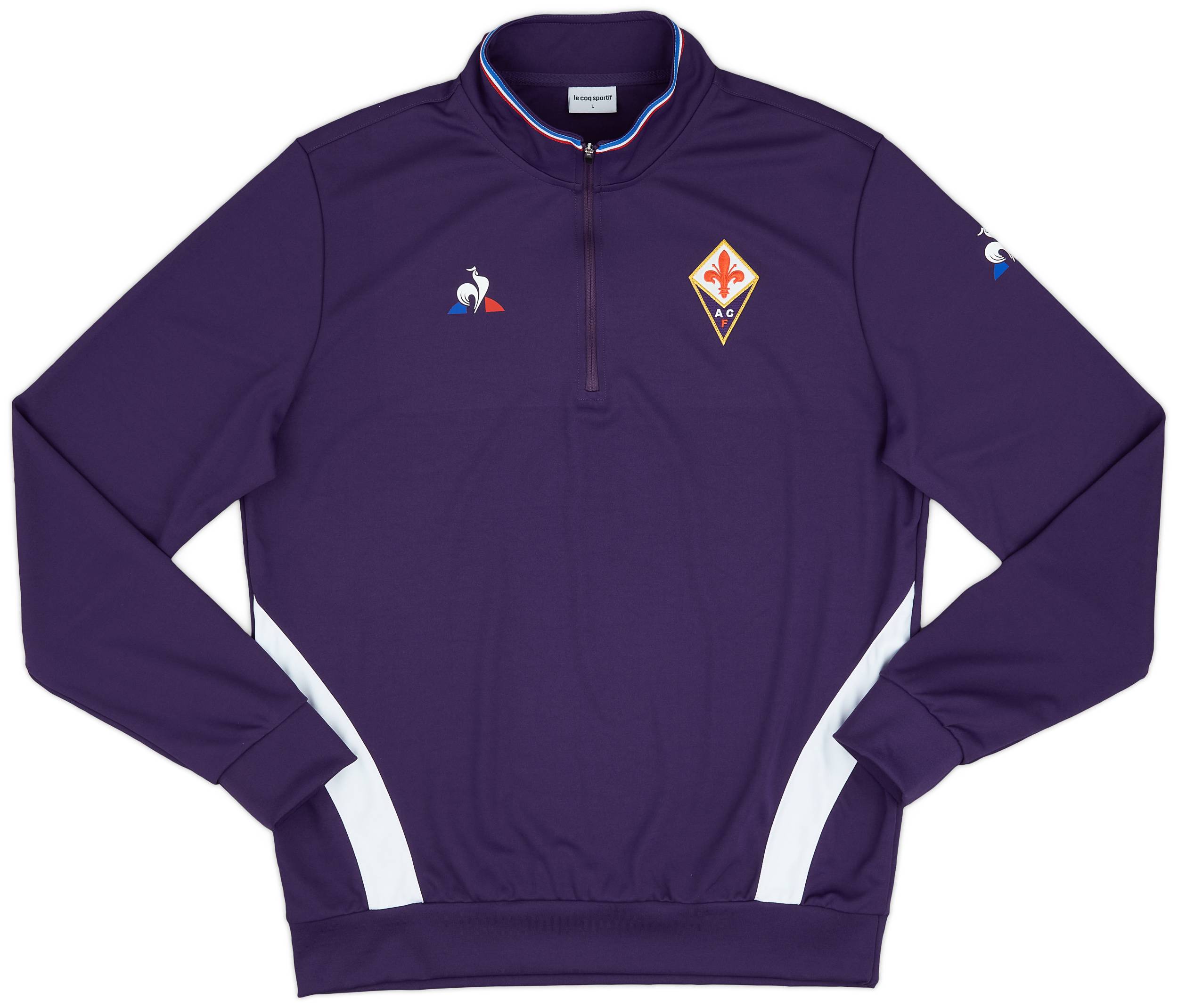 2018 19 Fiorentina Le Coq Sportif 1 4 Zip Training Top L