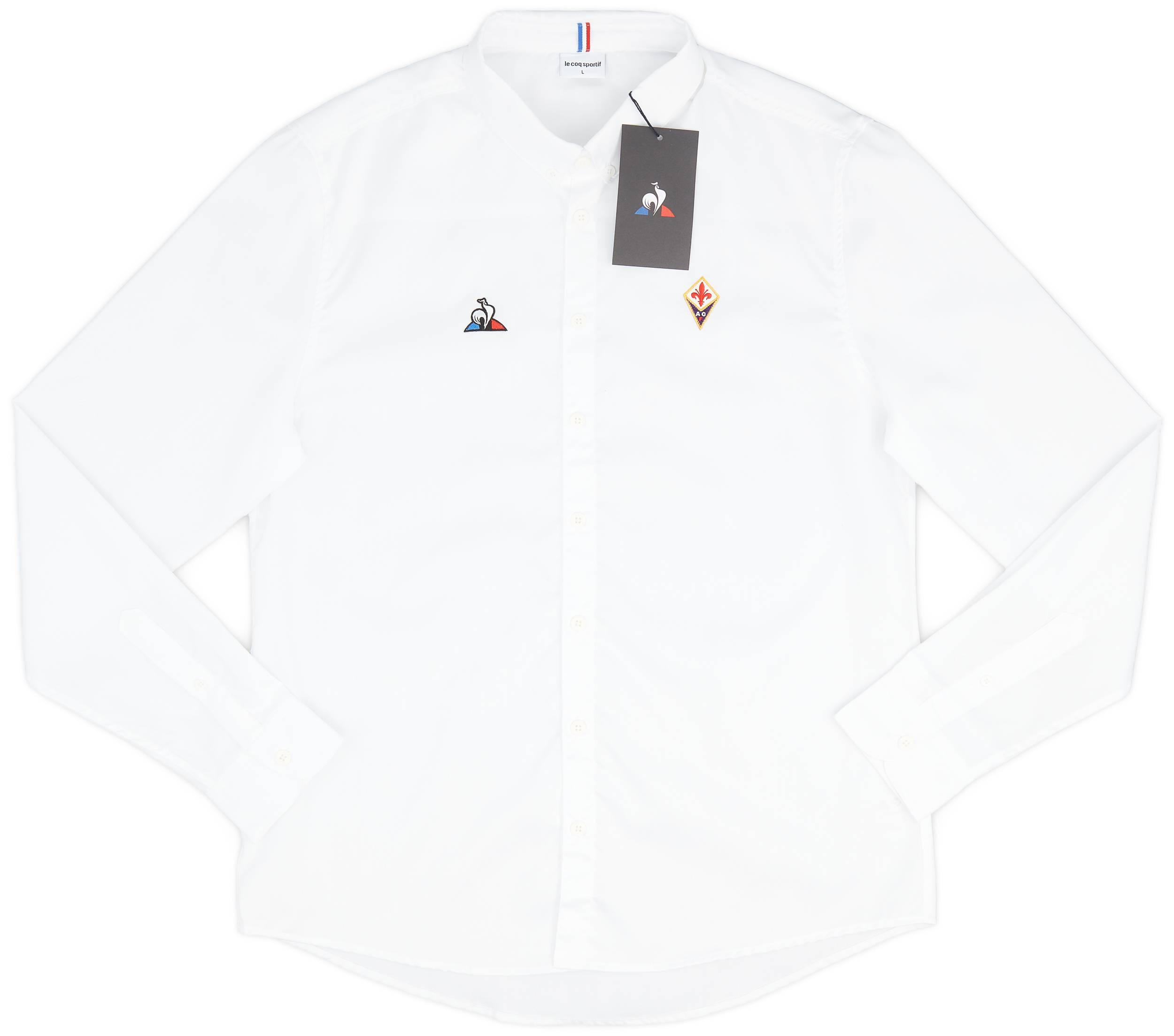 2019 20 Fiorentina Le Coq Sportif Button Up Shirt