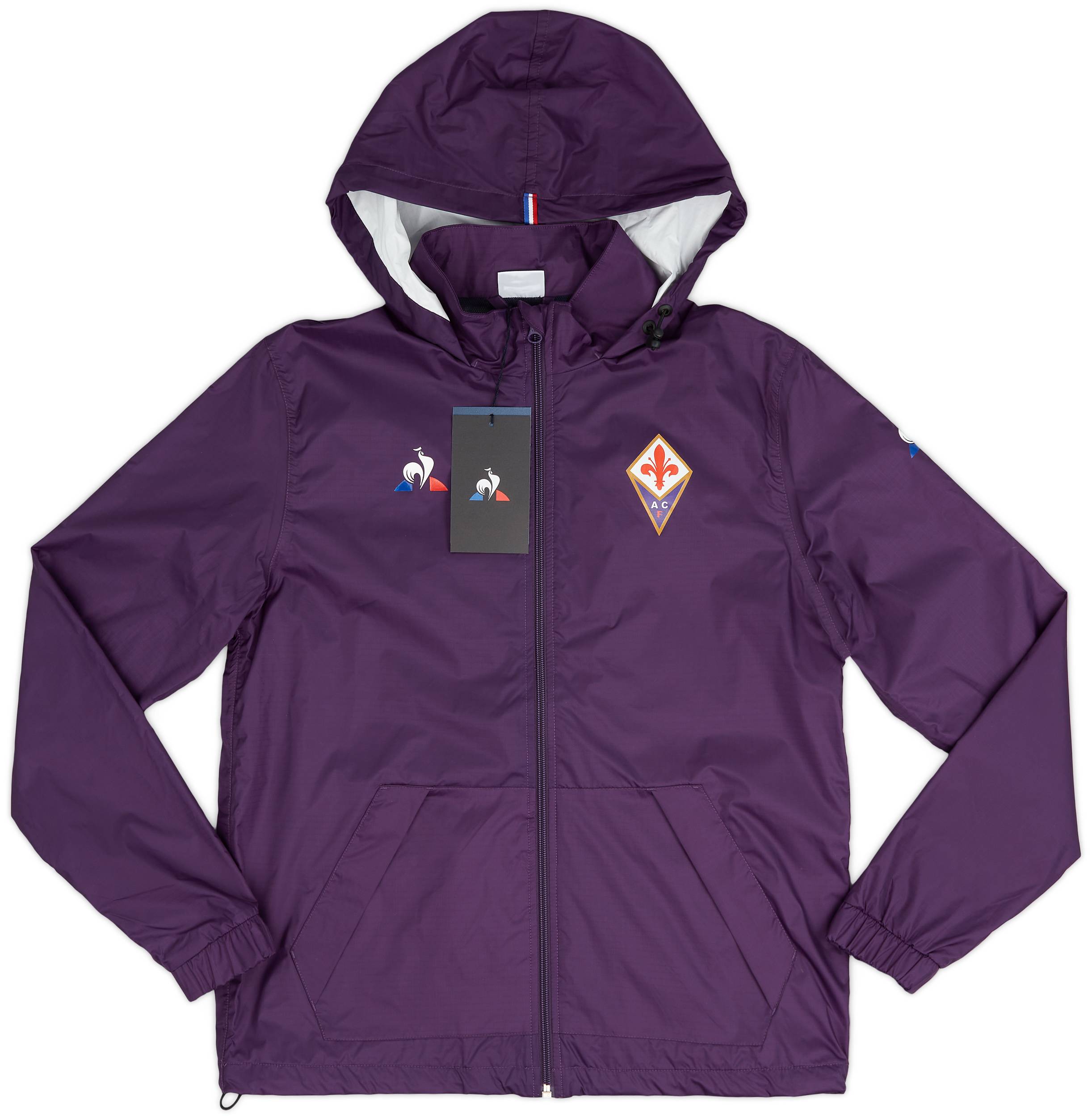 2019 20 Fiorentina Le Coq Sportif Hooded Rain Jacket XS