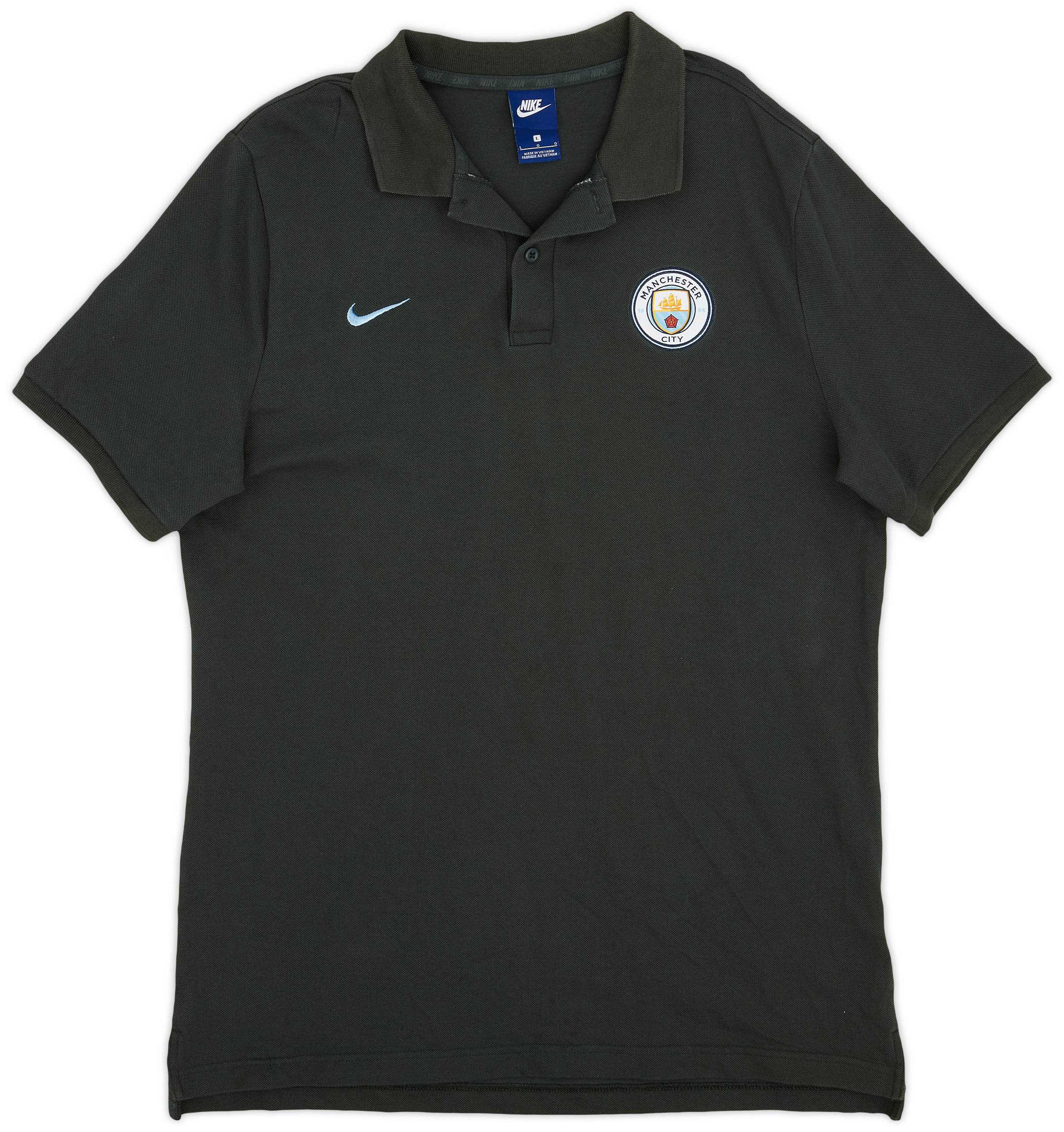2017-18 Manchester City Nike Polo Shirt - 9/10 - (L)
