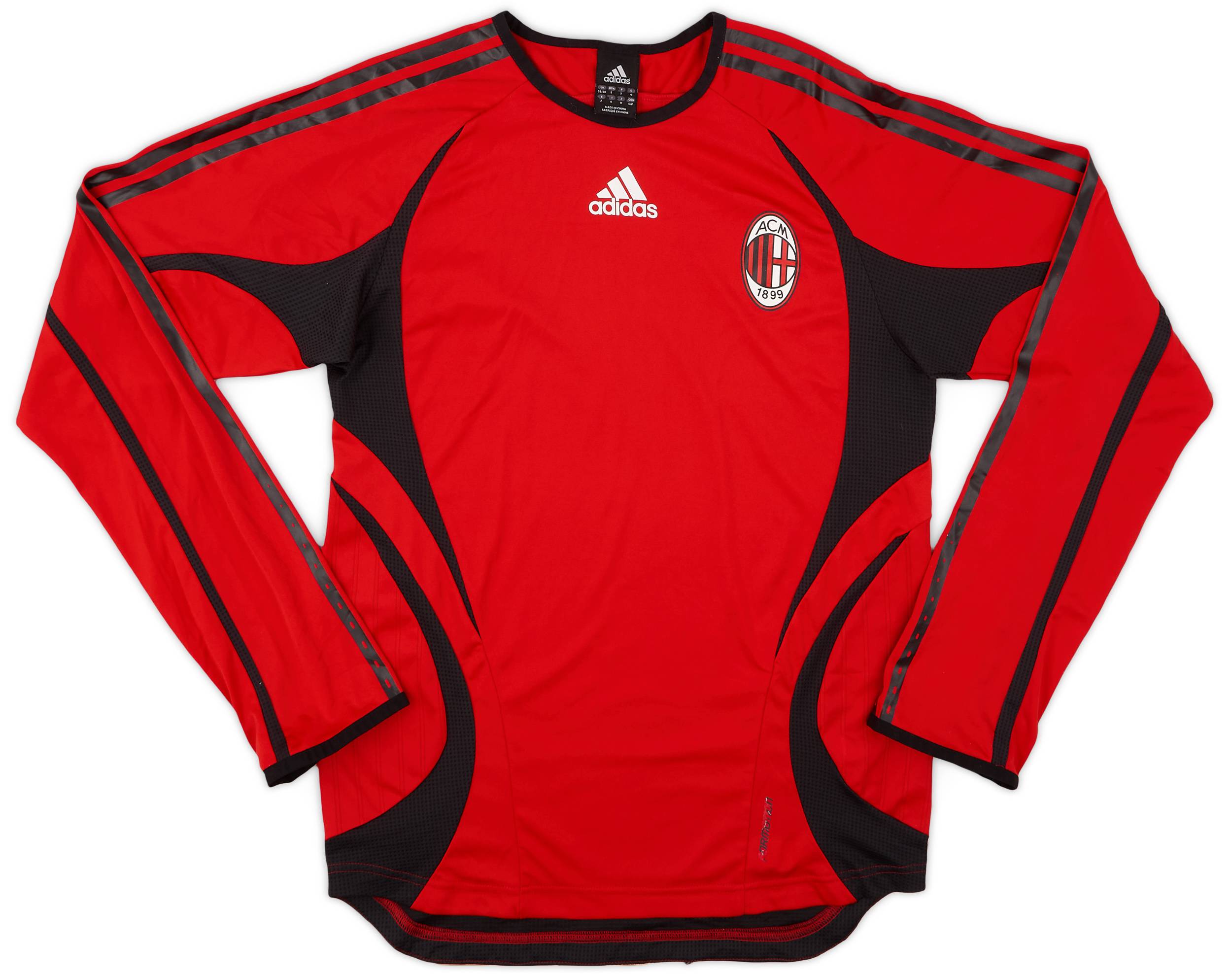 2006-07 AC Milan adidas Formotion Training L/S Shirt - 8/10