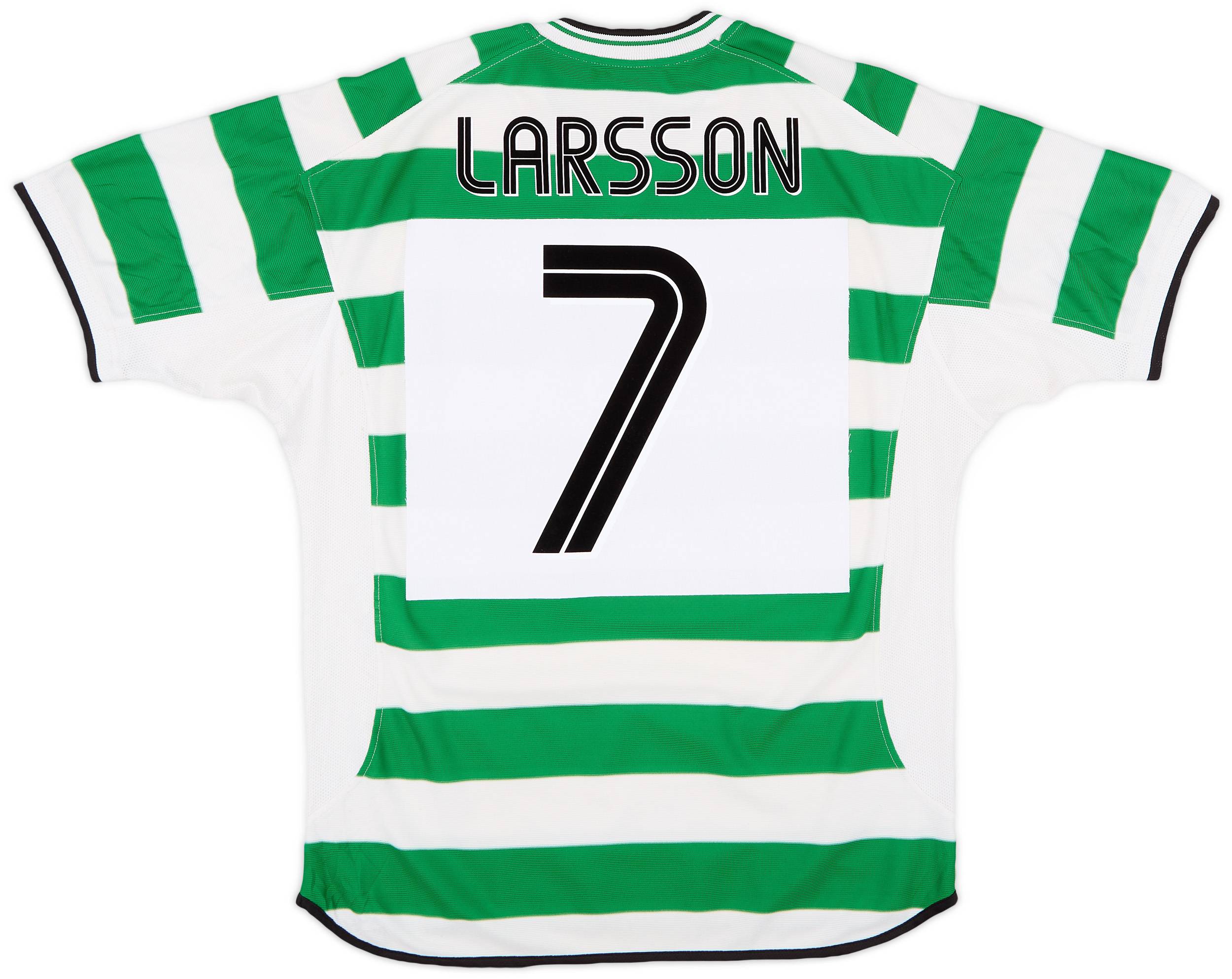2001-03 Celtic Home Shirt Larsson #7 - 7/10 - (L)