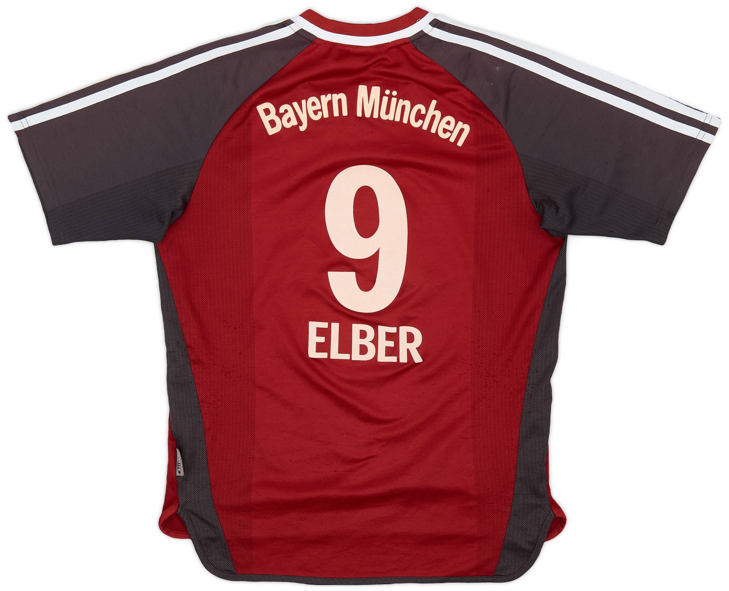 2001-02 Bayern Munich Home Shirt Elber #9 - 7/10 - (XL.Boys)