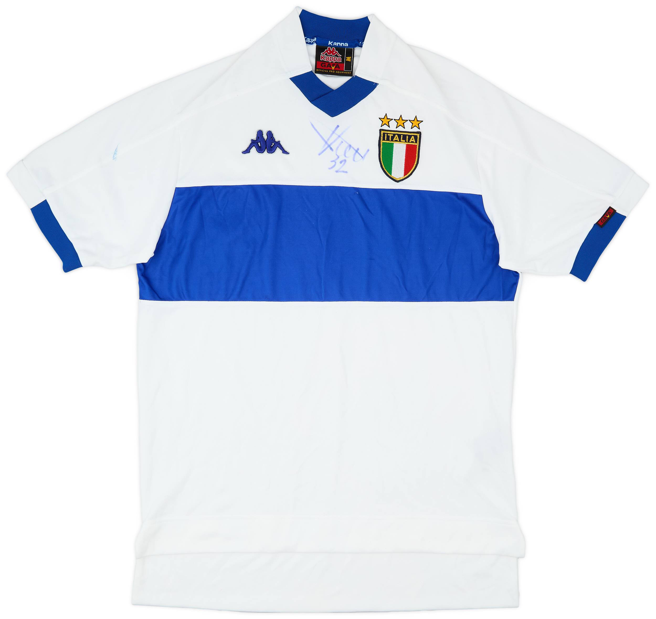 1998-00 Italy Signed Away Shirt - 7/10 - (M)