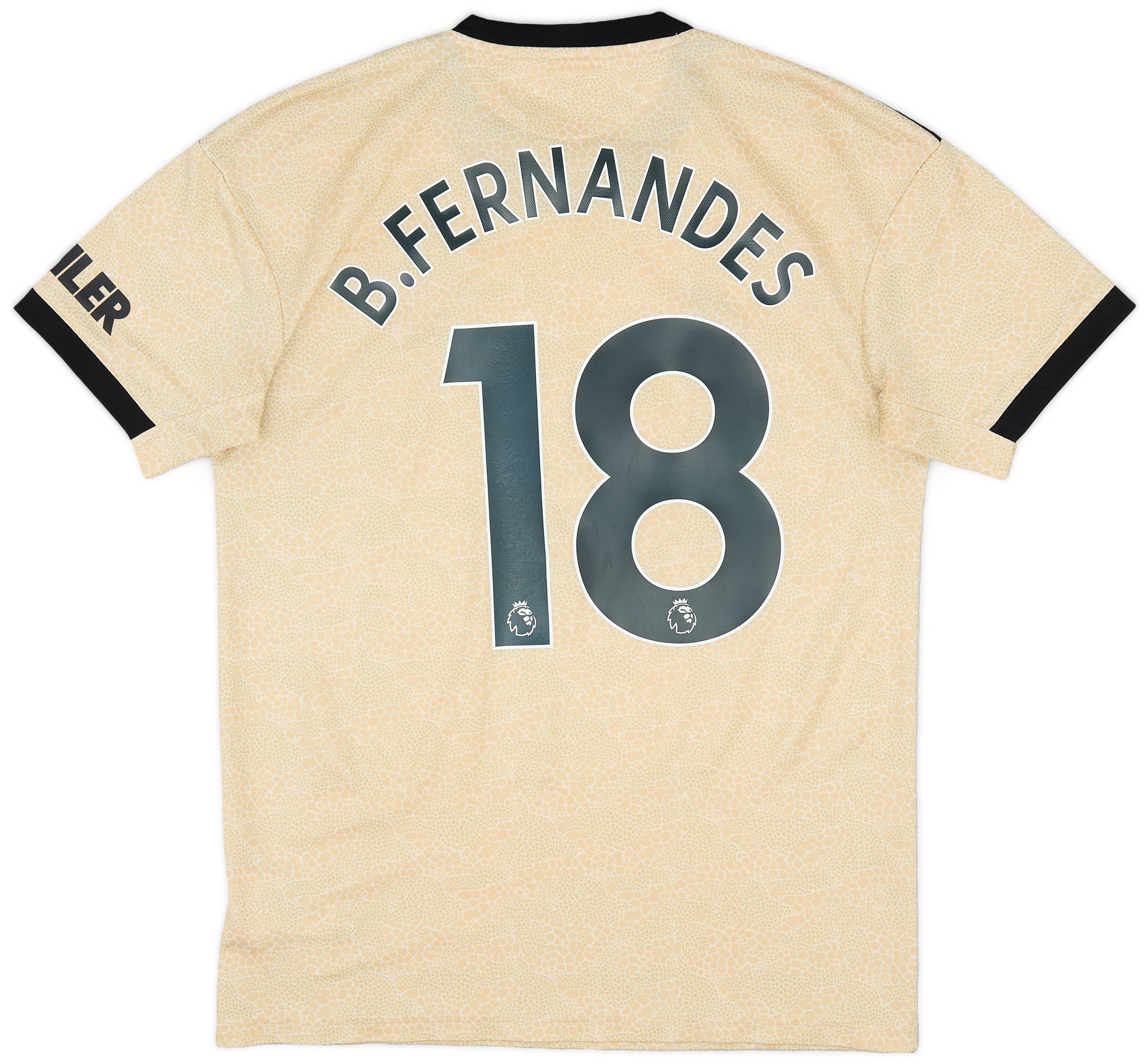 2019-20 Manchester United Away Shirt B.Fernandes #18 - 8/10 - (M)