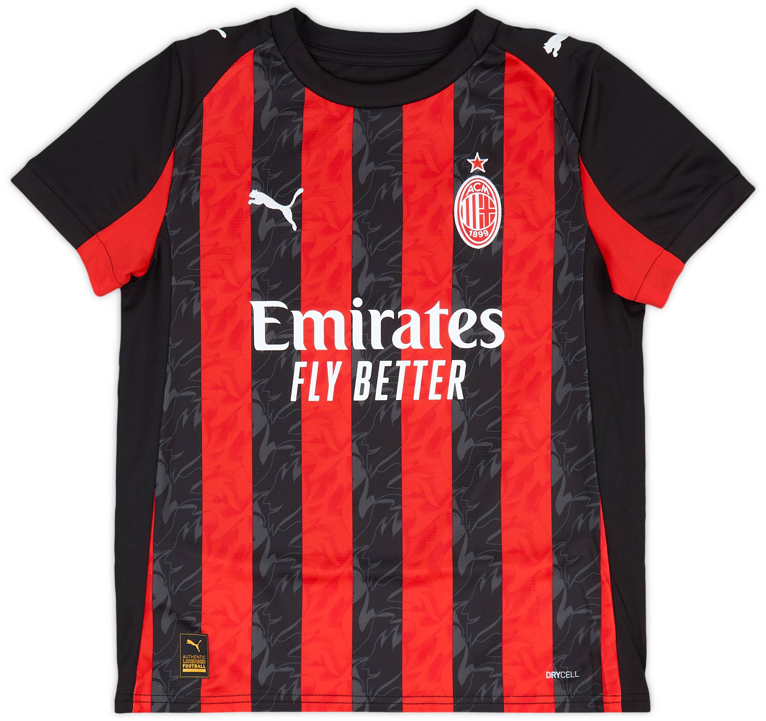 2025-26 AC Milan Home Shirt Rafa Leao #10 (KIDS)