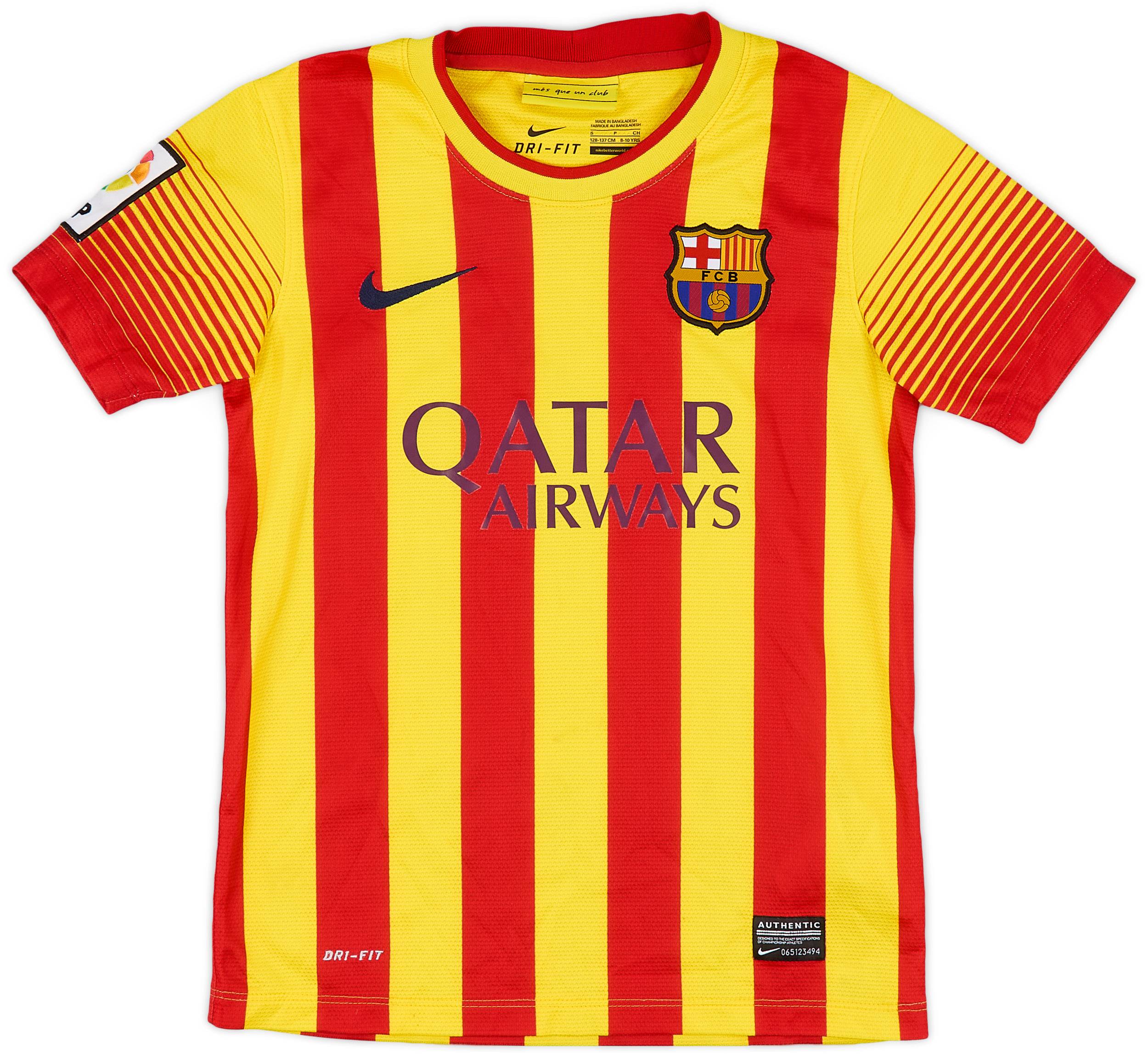 2013-15 Barcelona Away Shirt - 9/10 - (S.Boys)