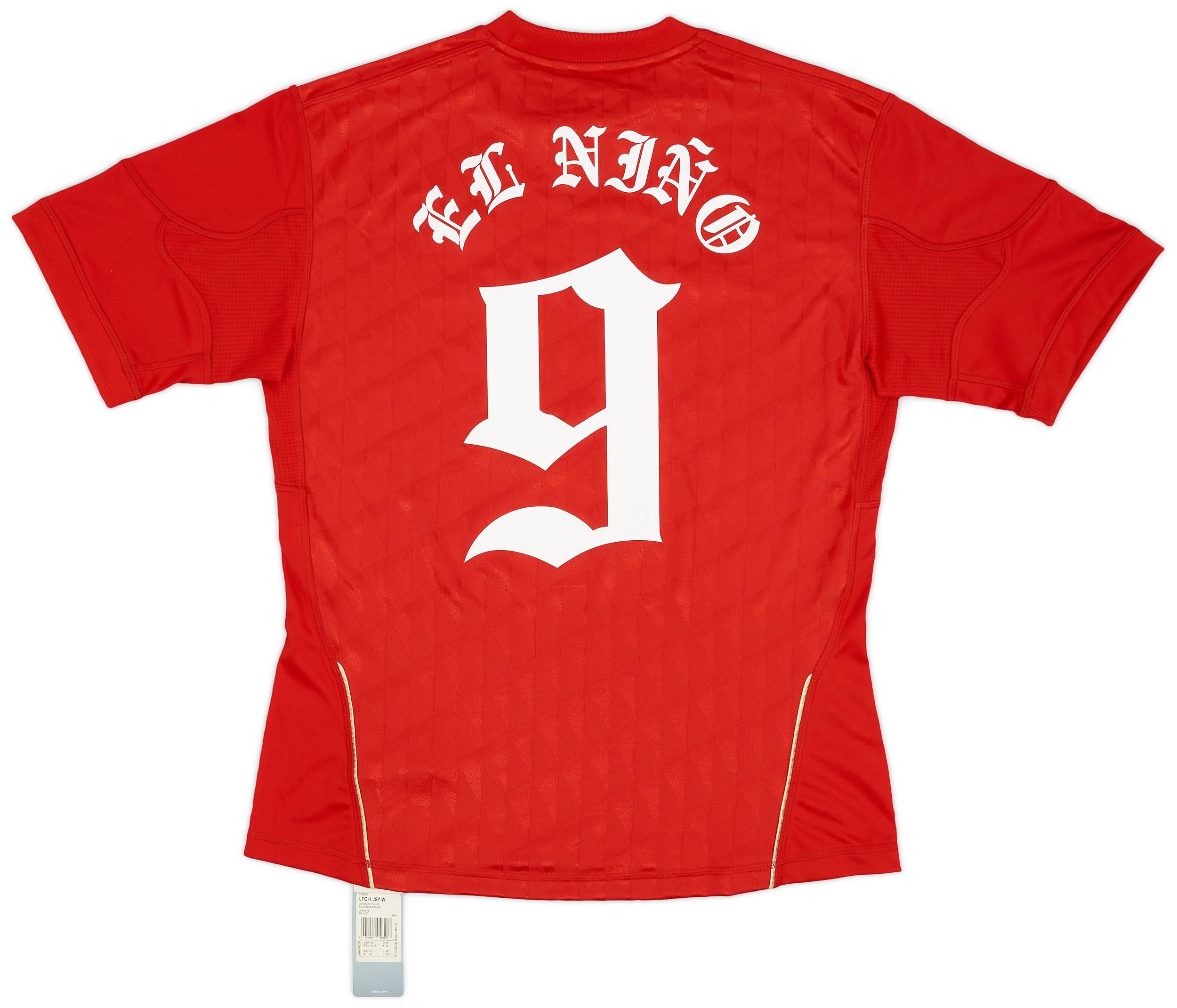 2010-12 Liverpool Home Shirt El Nino #9 (Women's M)