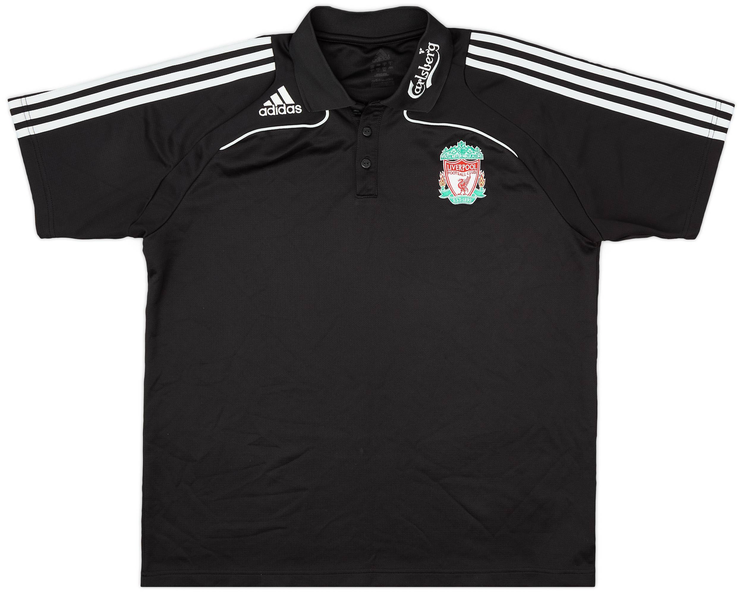 2008-09 Liverpool adidas Training Polo - 9/10 - (XL)