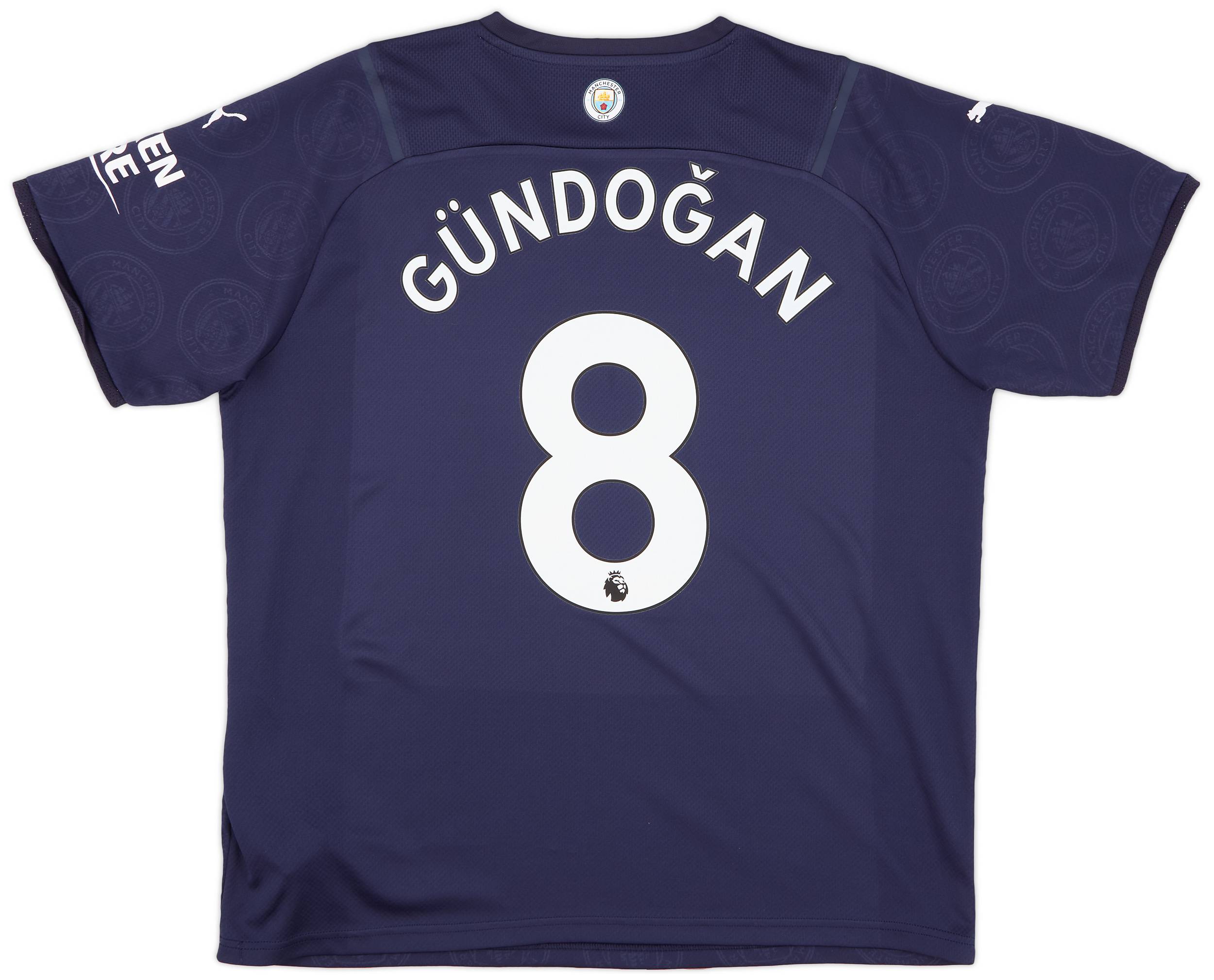 2021-22 Manchester City Third Shirt Gundogan #8 - 8/10 - (XL)