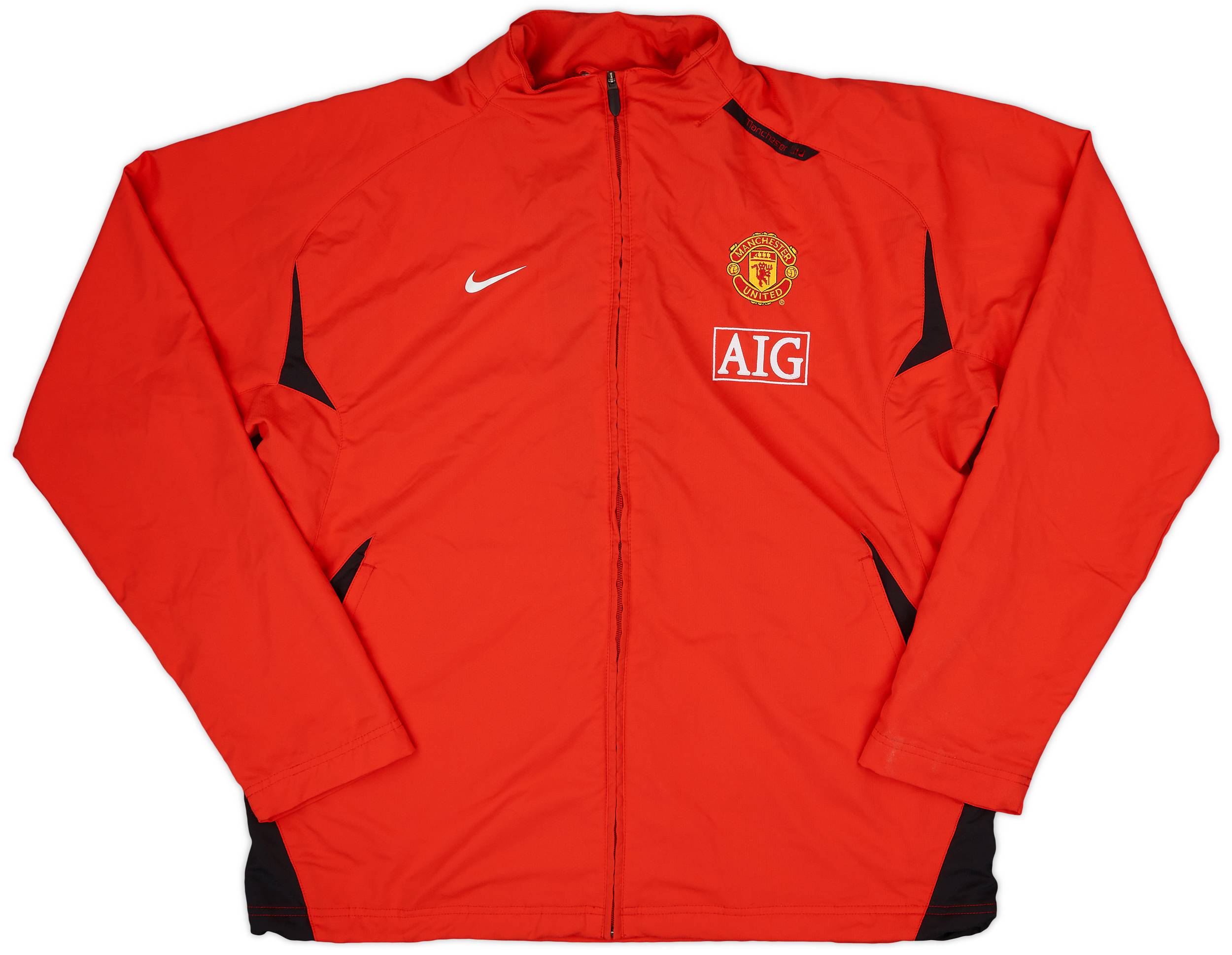 2007-08 Manchester United Nike Track Jacket - 9/10 - (XL)