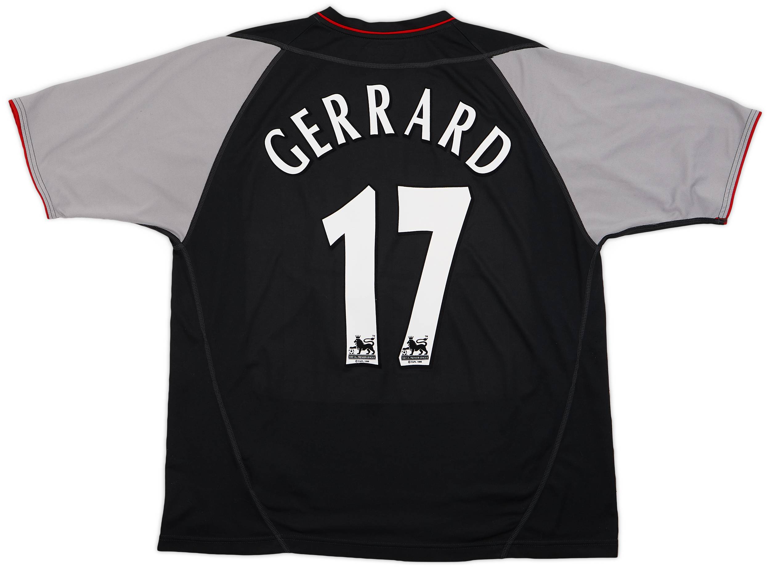 2002-04 Liverpool Away Shirt Gerrard #17 - 7/10 - (XL)
