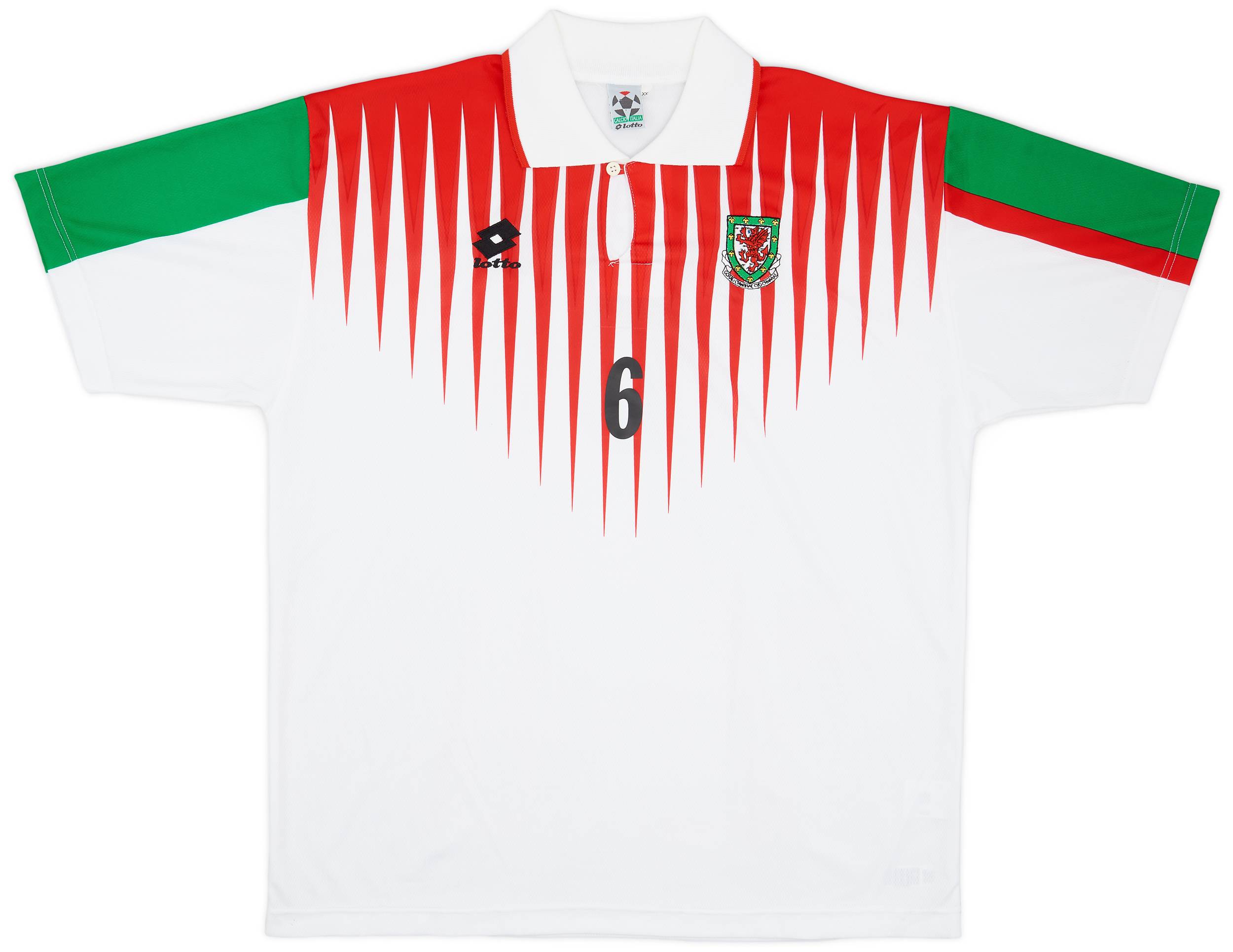 1996 Wales Match Issue Third Shirt #6 (Symons)