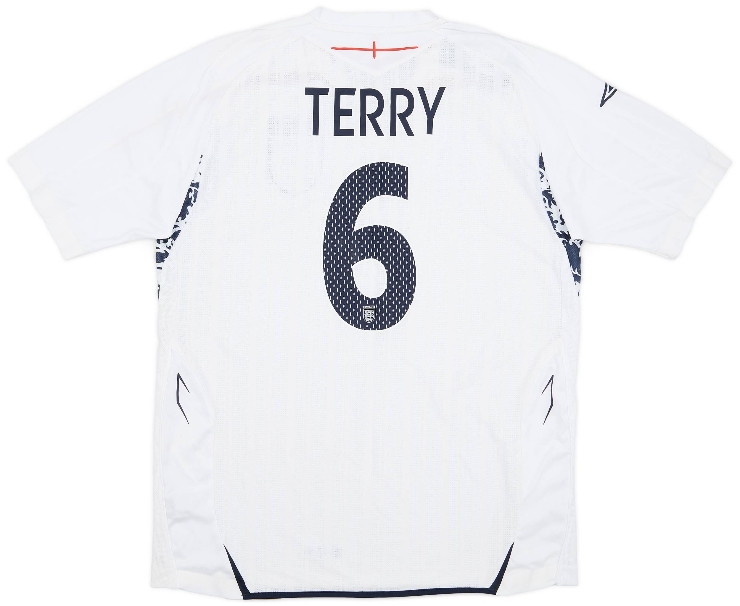 2007-09 England Home Shirt Terry #6 (L)
