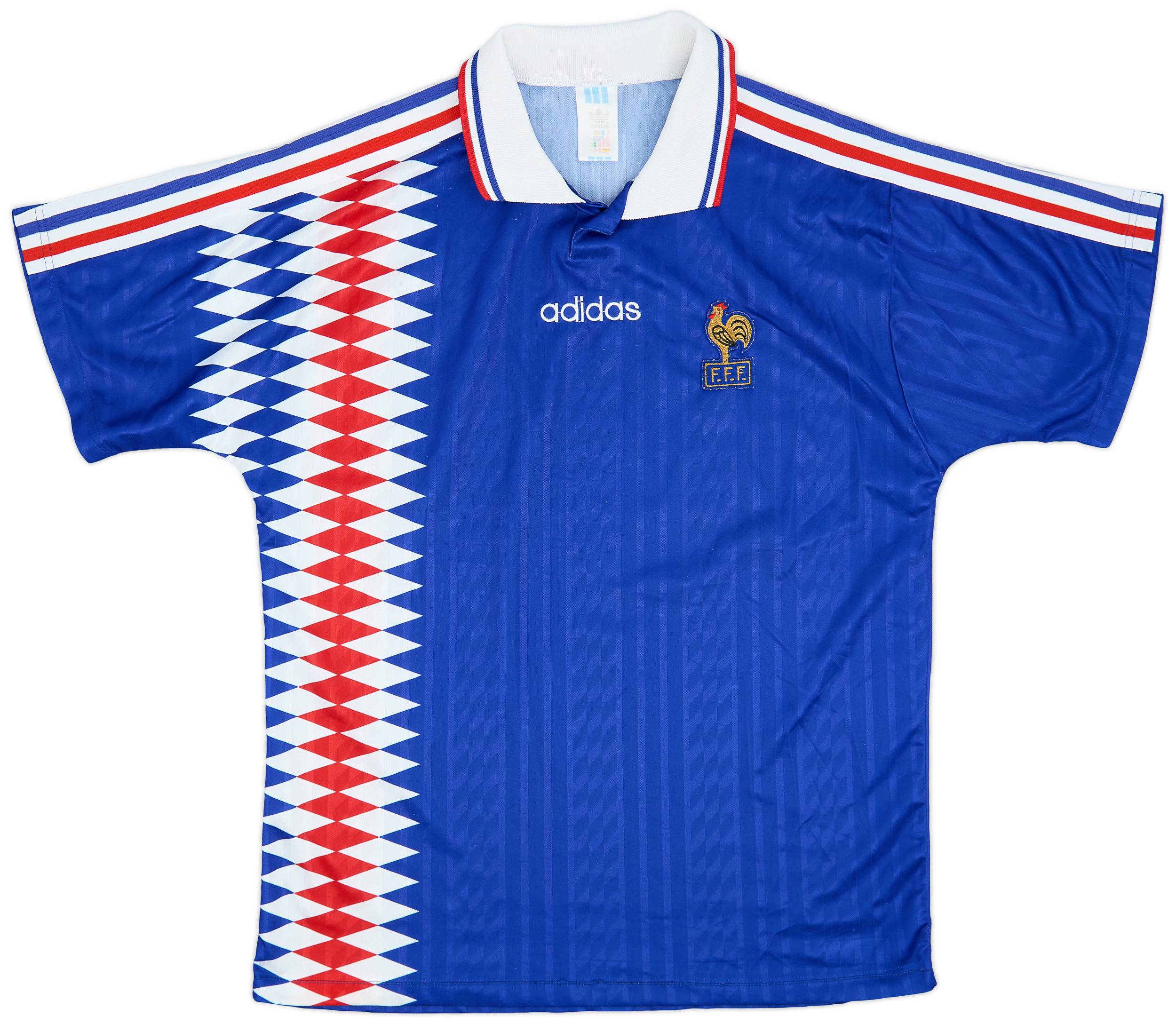 1994-96 France Home Shirt - 9/10 - (L/XL)