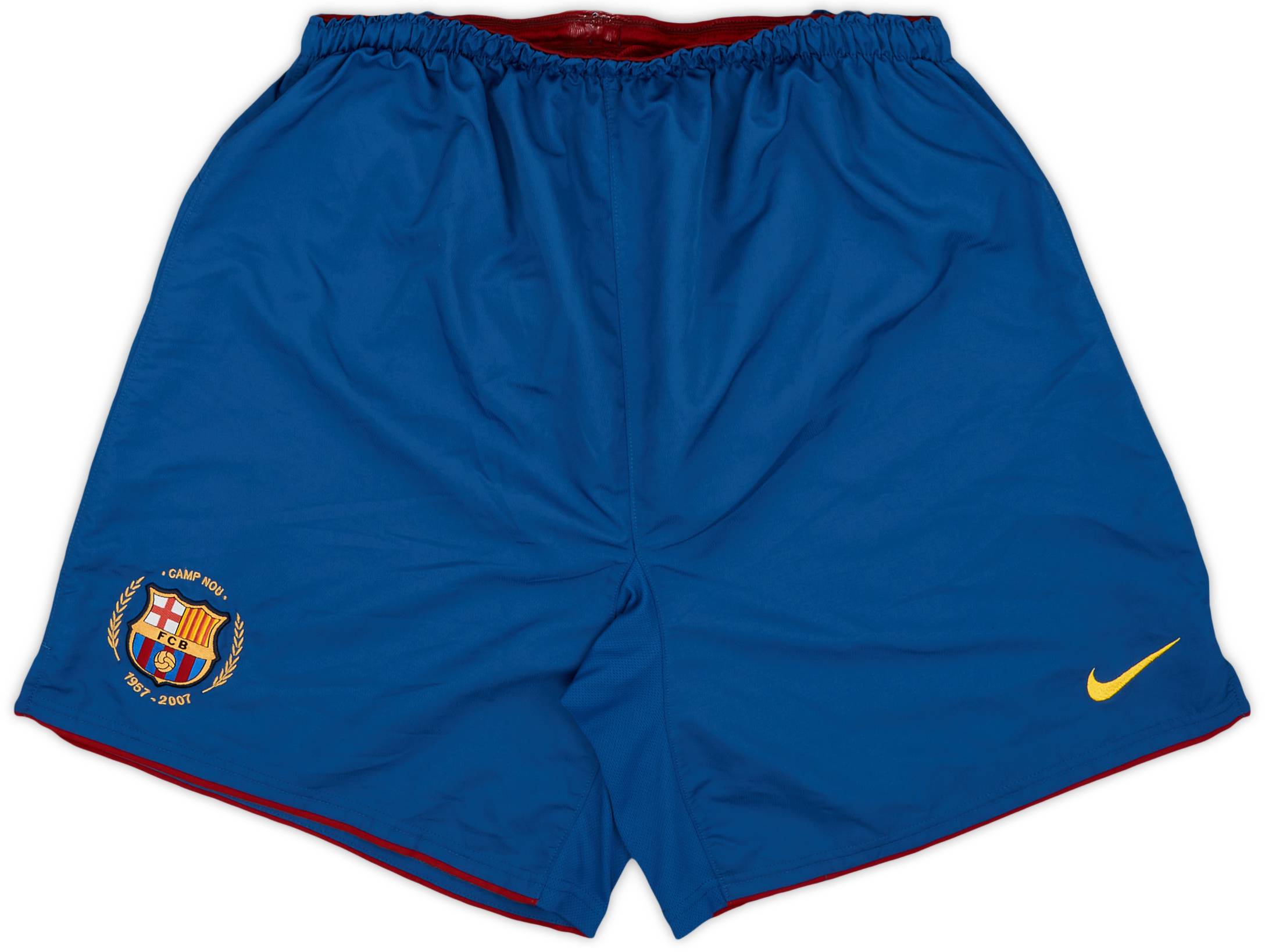 2007-08 Barcelona Home Shorts - 8/10 - (XL)