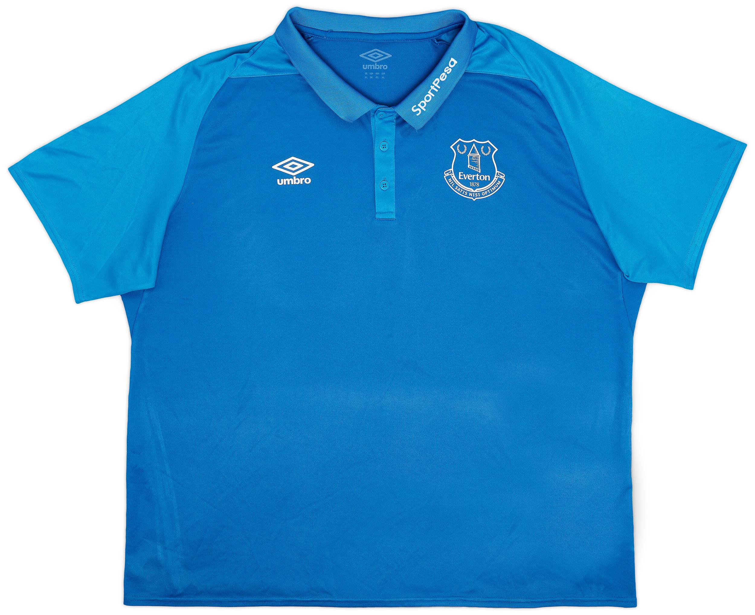 2017-18 Everton Umbro Polo Shirt - 9/10 - (3XL)
