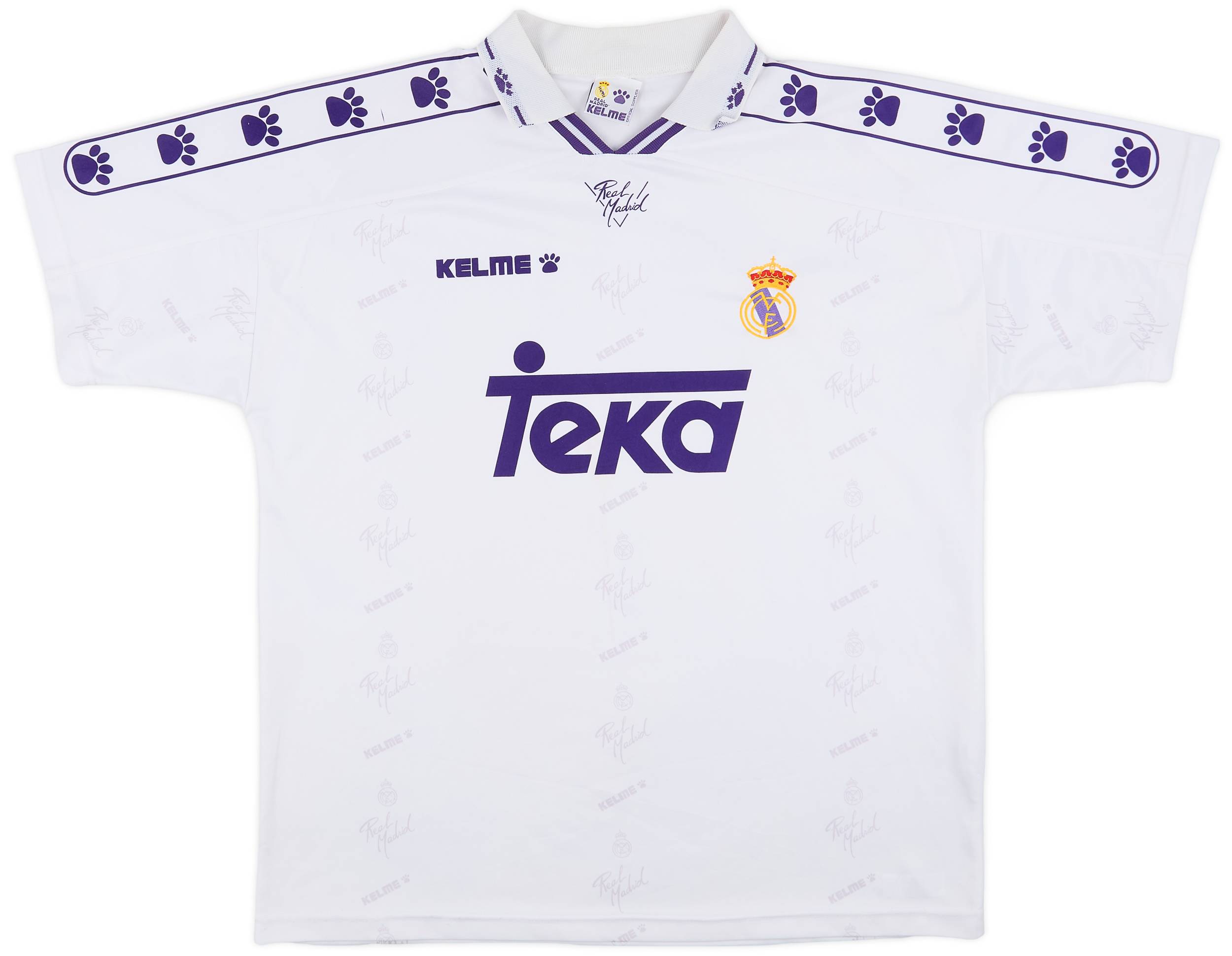 1994-96 Real Madrid Home Shirt - 7/10 - (XL)