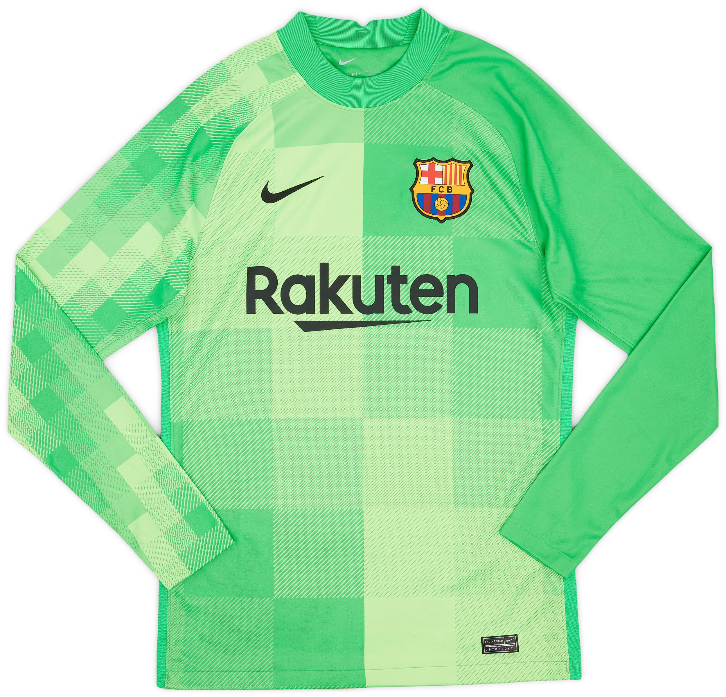 2021-22 Barcelona GK Shirt - 5/10 - (S)