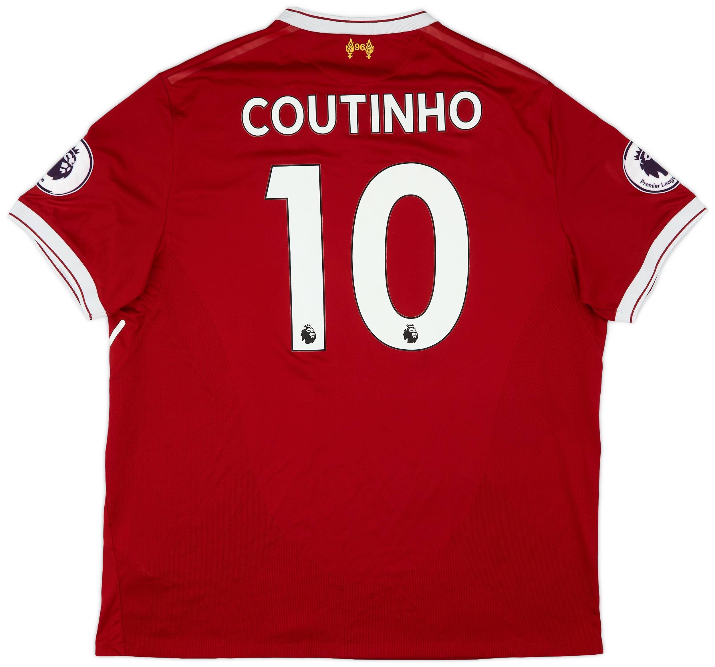 2017-18 Liverpool 125 Years Home Shirt Coutinho #10 - 7/10 - (XXL)