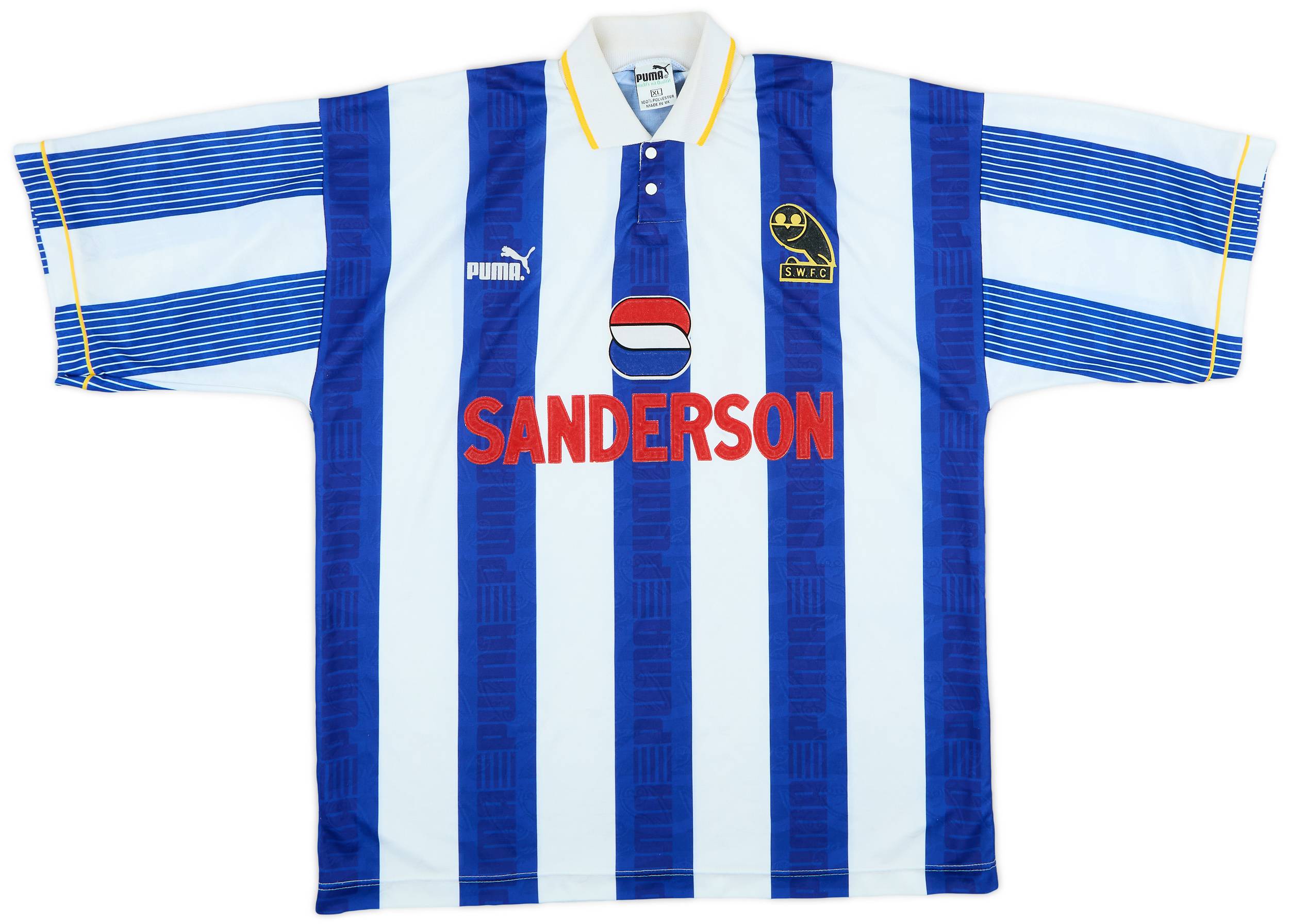 1993-95 Sheffield Wednesday Home Shirt - 9/10 - (XL)
