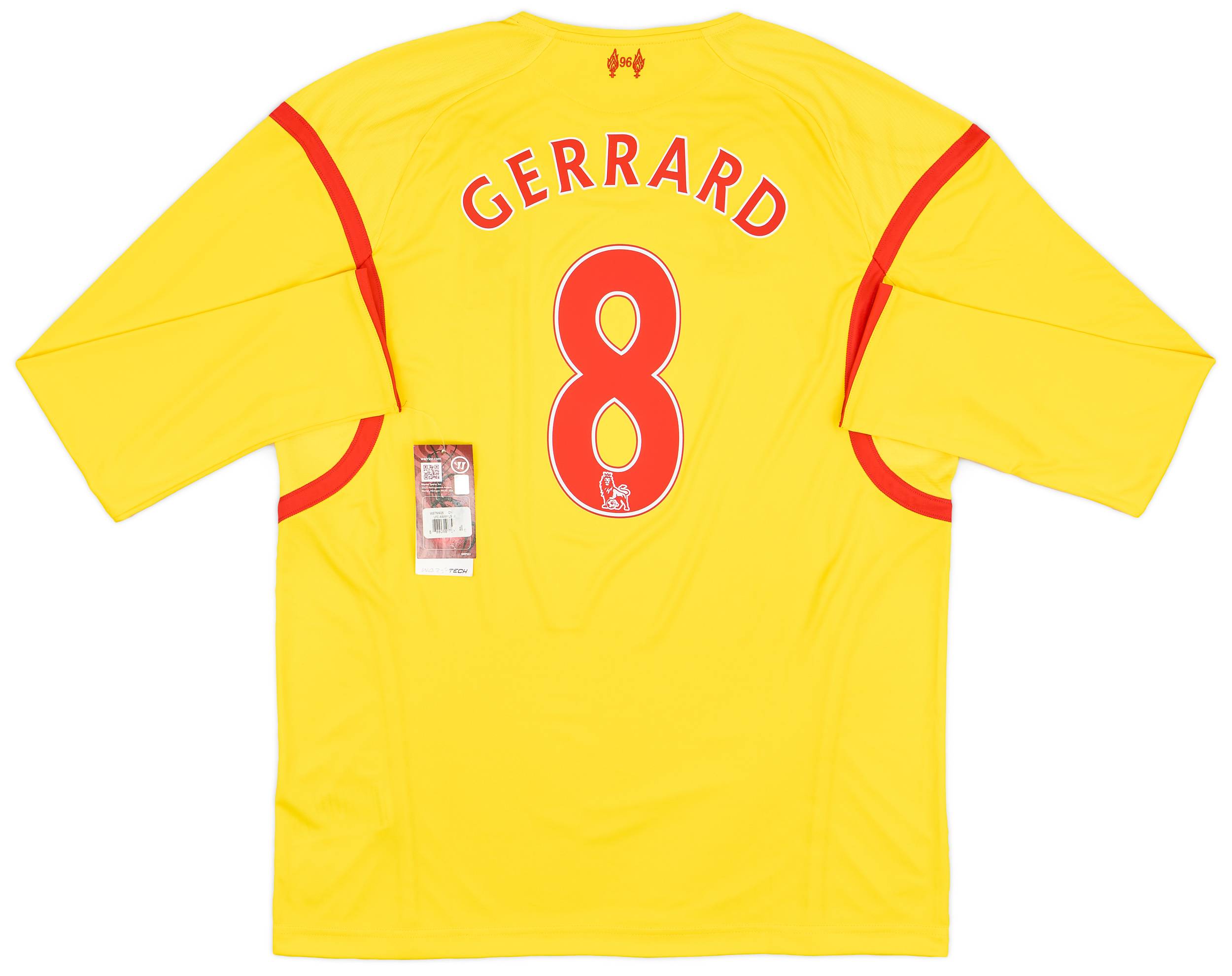 2014-15 Liverpool Away L/S Shirt Gerrard #8 (XL)