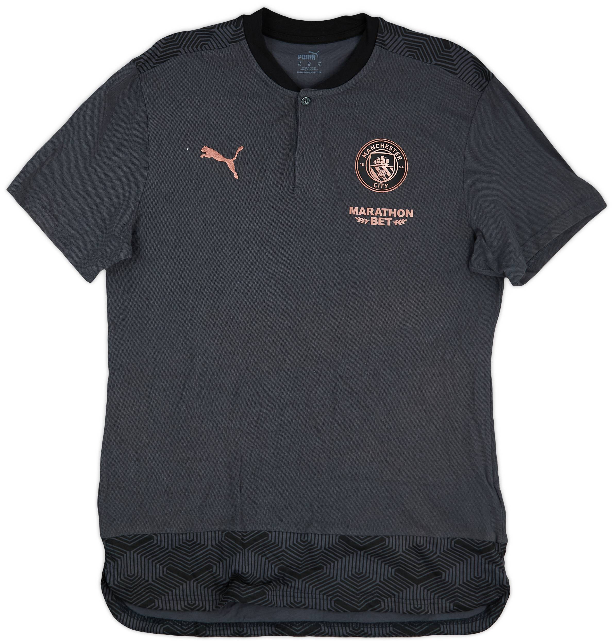 2020-21 Manchester City Puma Polo Shirt - 9/10 - (XL)