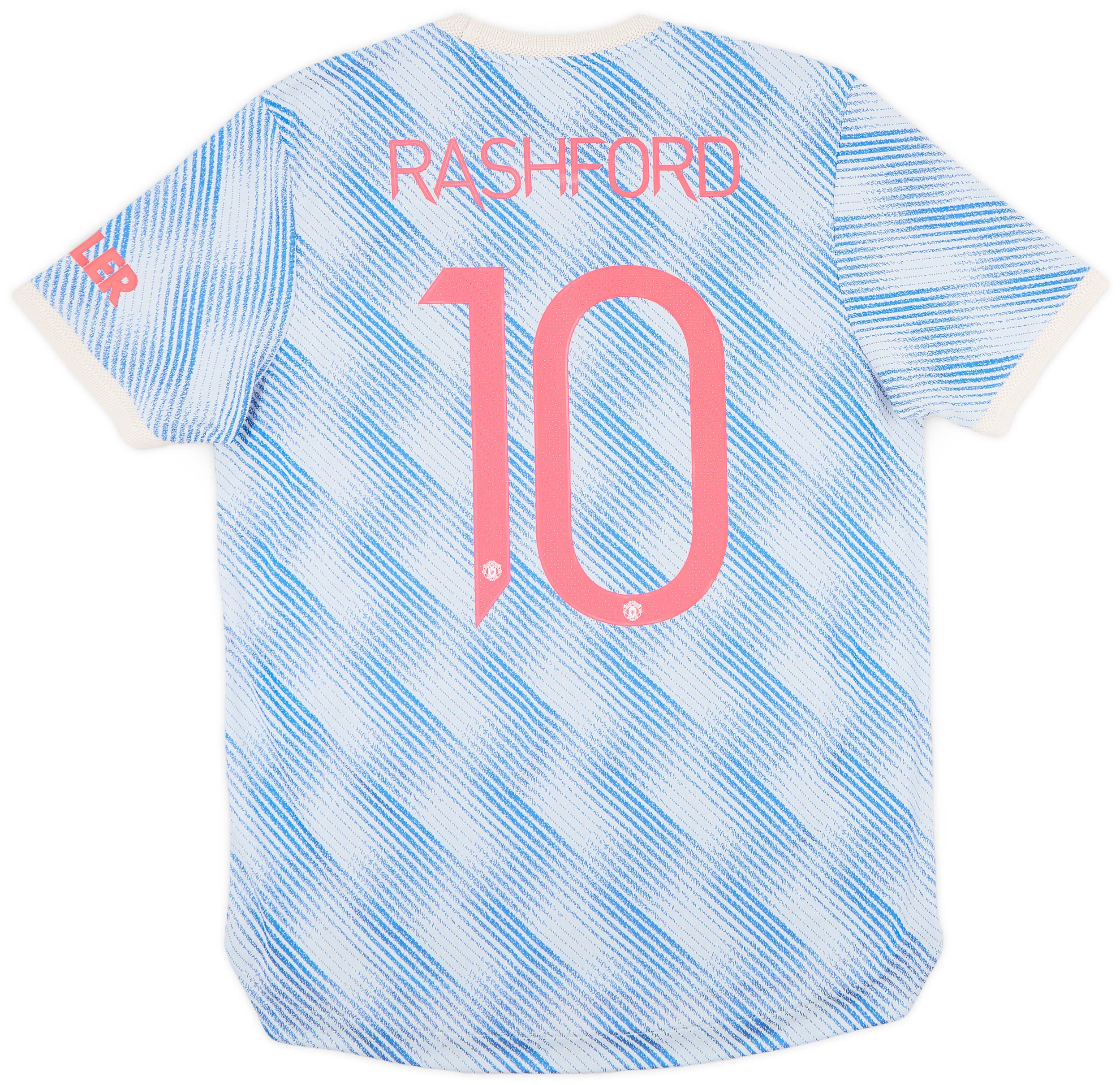 2021-22 Manchester United Authentic Away Shirt Rashford #10 - 9/10 - (L)