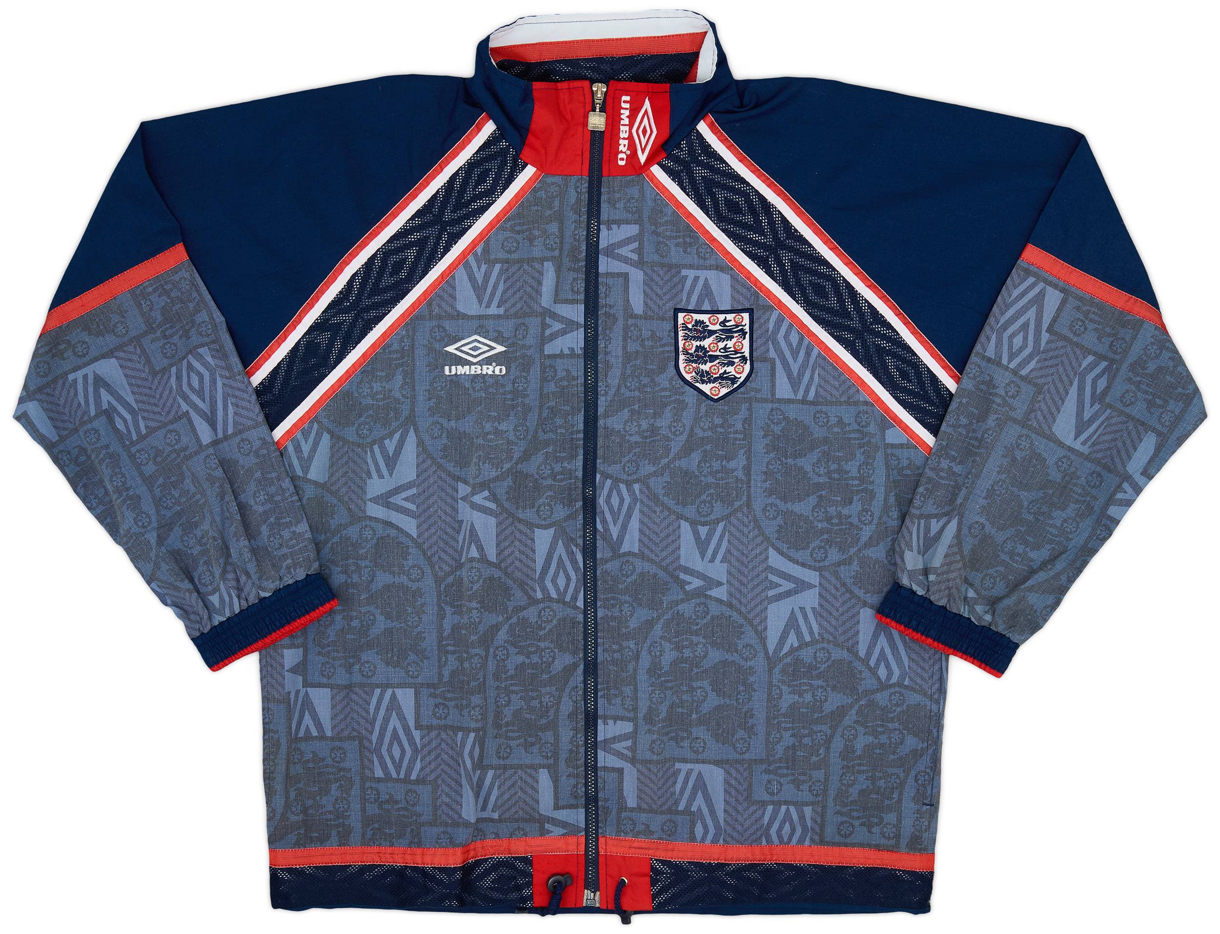 1993-95 England Umbro Track Jacket - 6/10 - (XL)