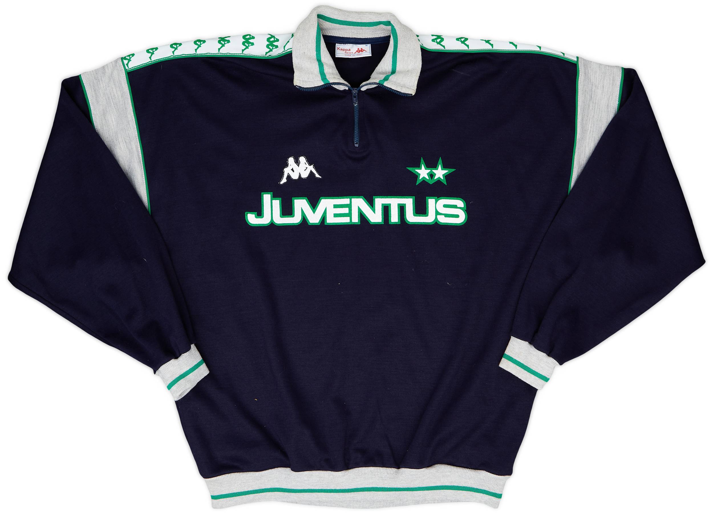 1989-90 Juventus Kappa 1/4 Zip Sweat Top - 8/10 - (M)