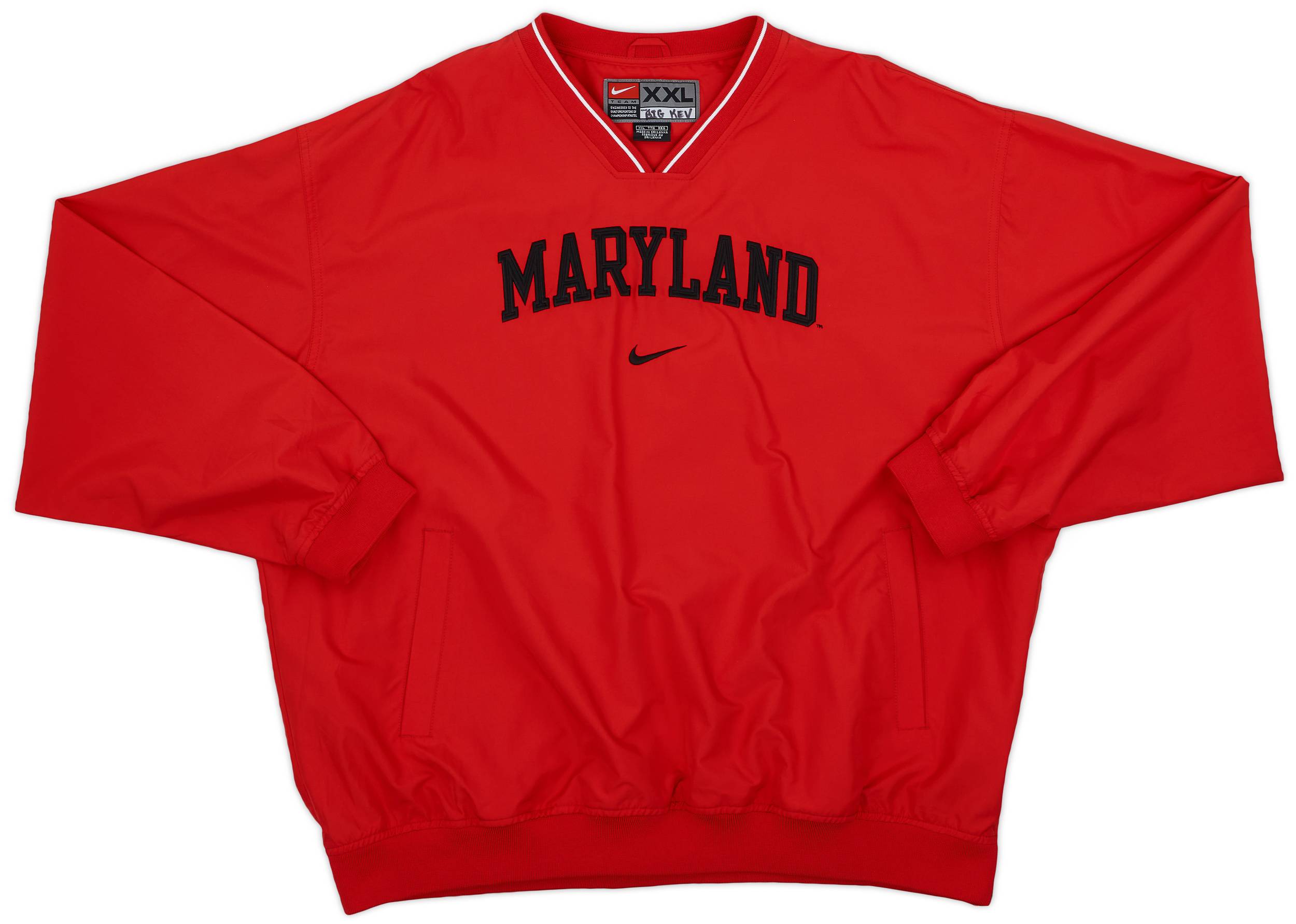 2004 Maryland Terrapins Nike Pullover Windbreaker Jacket - 9/10 - (XXL)