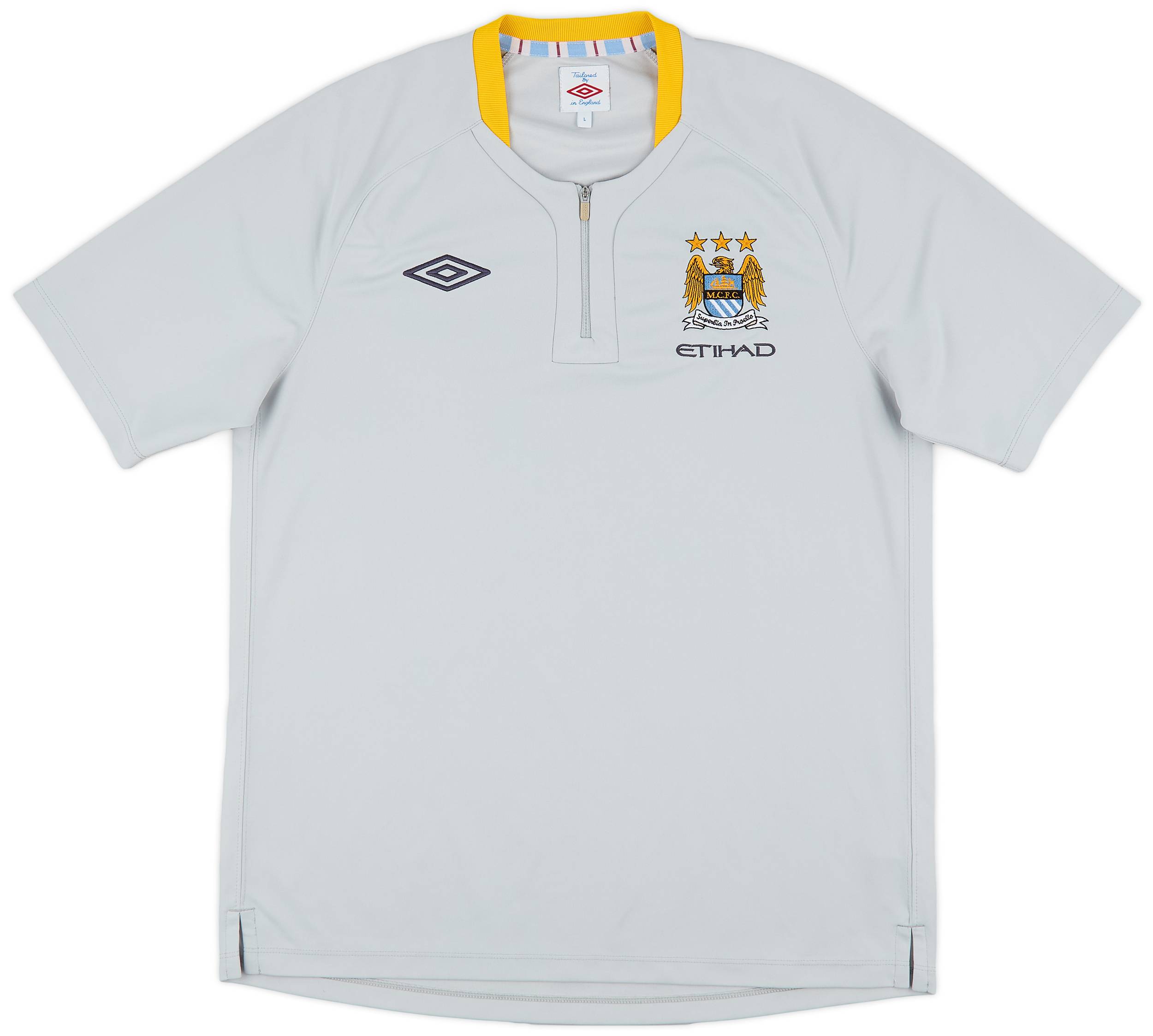 2010-11 Manchester City Umbro 1/4 Zip Training Shirt - 8/10 - (L)