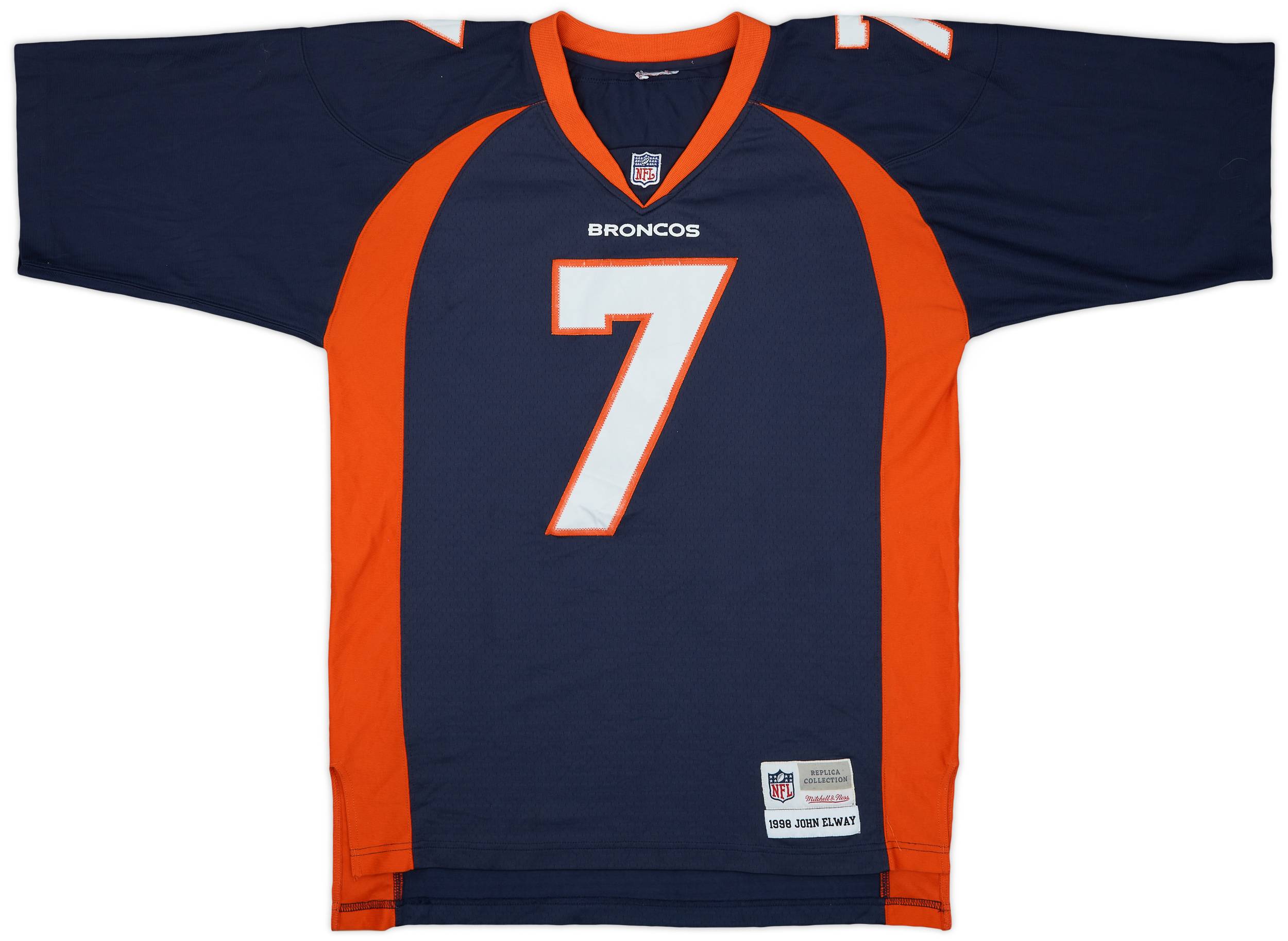 1998 Denver Broncos Elway #7 Mitchell & Ness Home Jersey - 7/10 - (M)