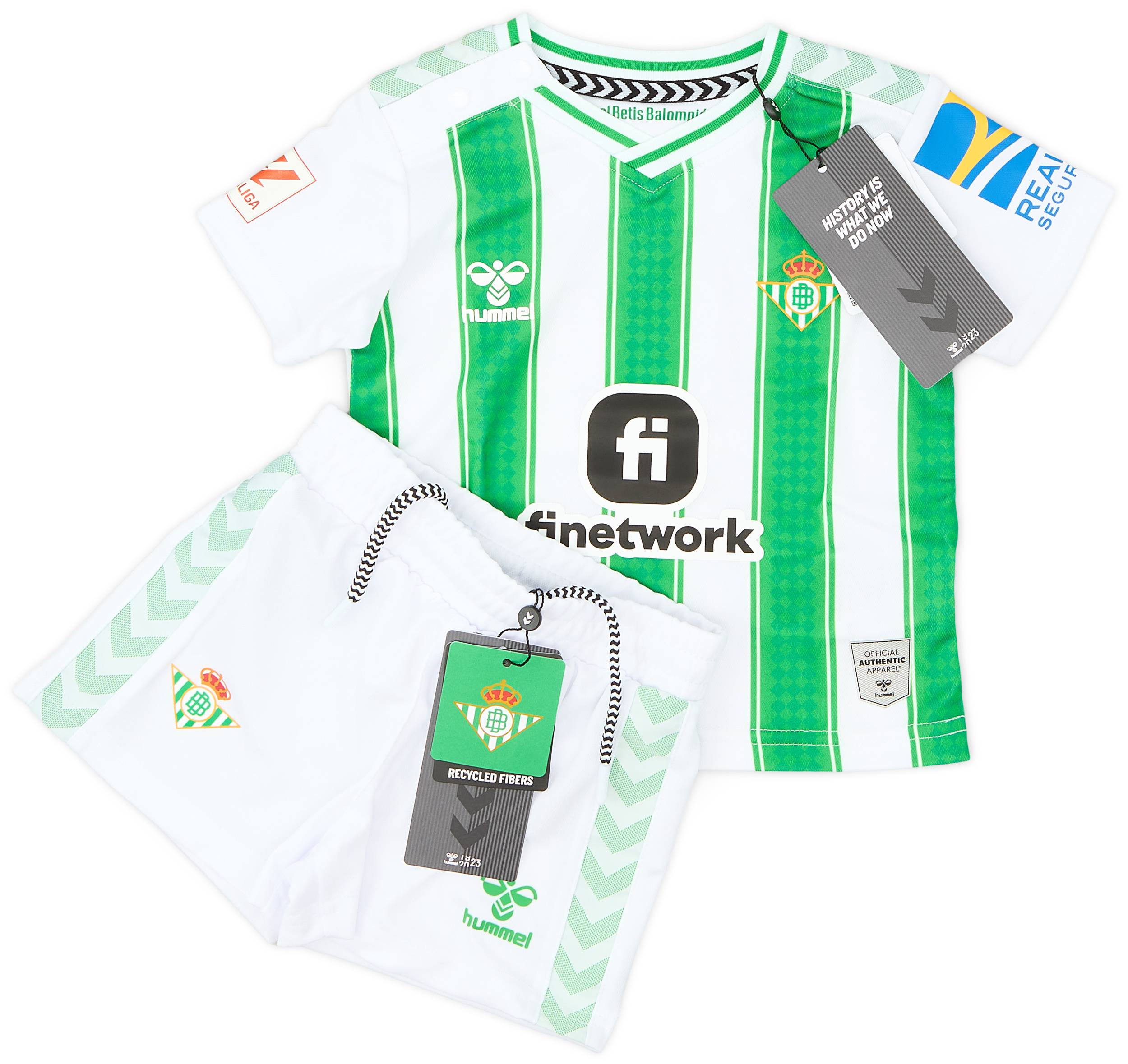 2023 24 Real Betis Home Shirt Shorts Kit BABY