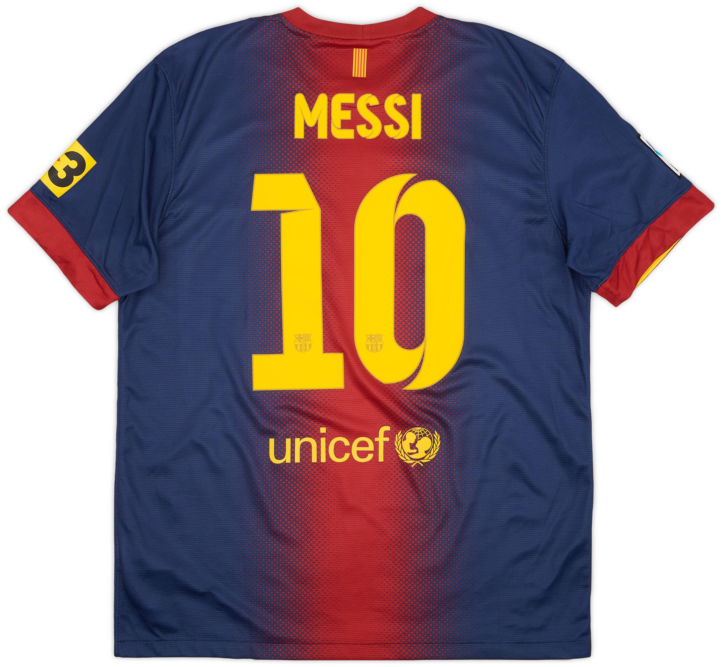2012-13 Barcelona Home Shirt Messi #10 - 8/10 - (L)