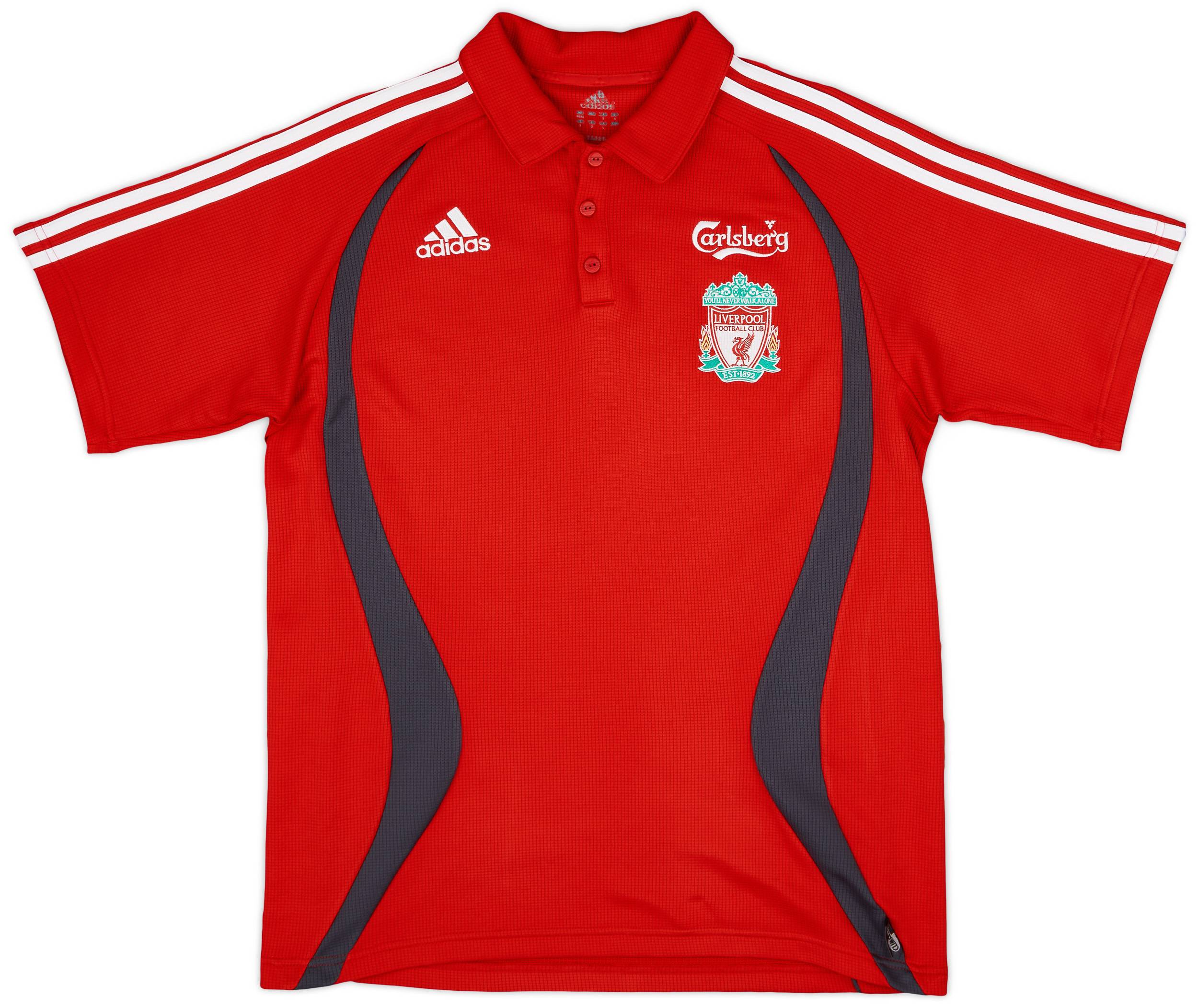 2006-07 Liverpool adidas Polo Shirt - 9/10 - (M)