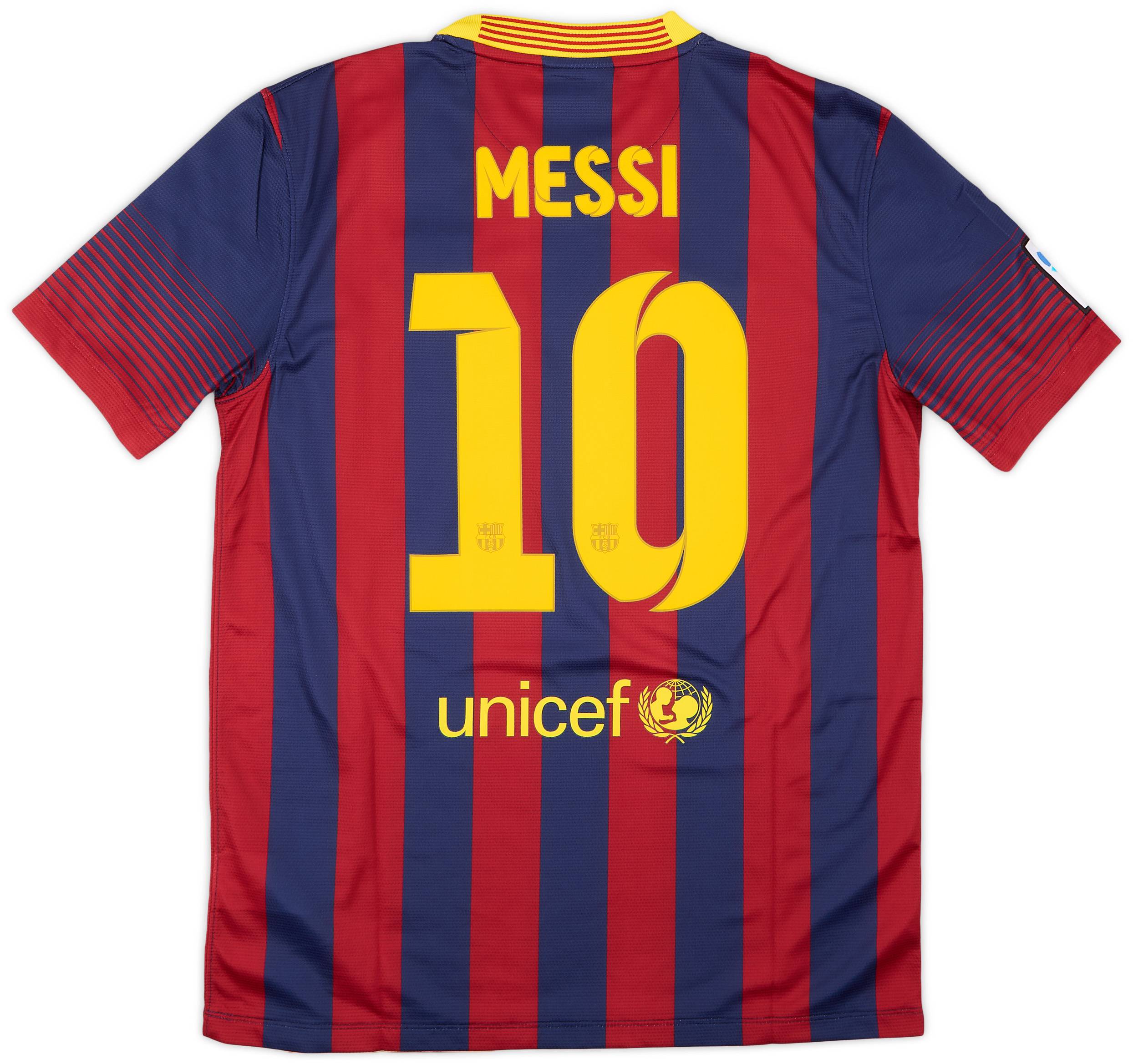 2013-14 Barcelona Home Shirt Messi #10 (M)