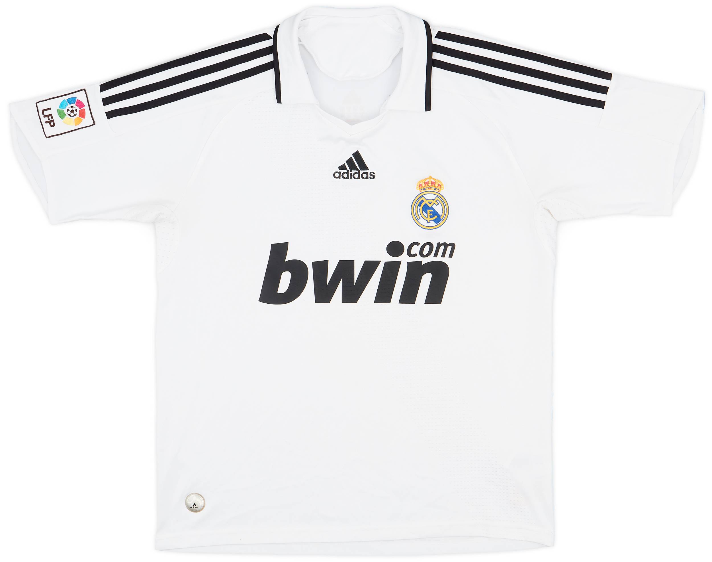 2008-09 Real Madrid Home Shirt - 8/10 - (XL.Boys)