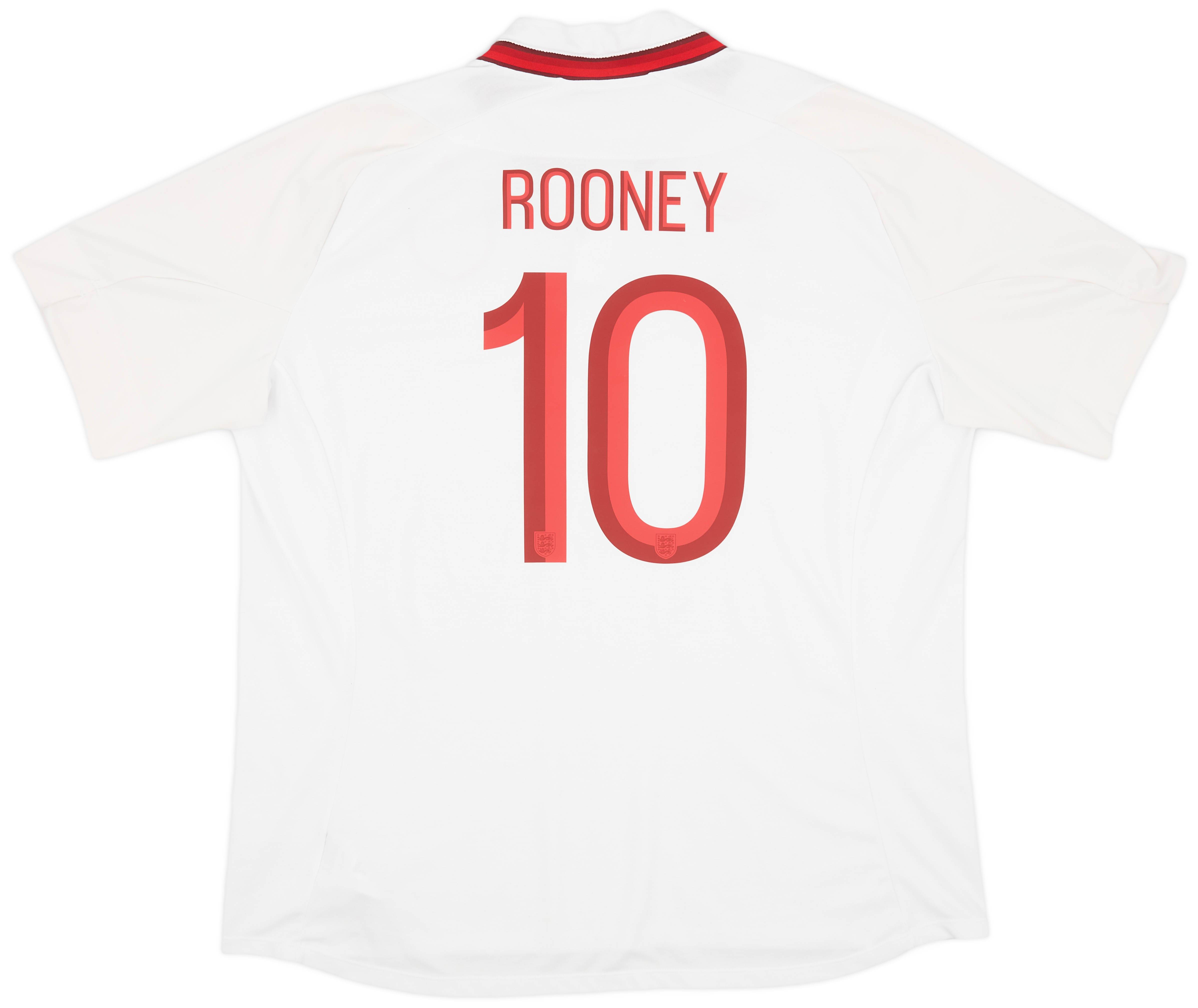 2012-13 England Home Shirt Rooney #10 - 9/10 - (3XL)