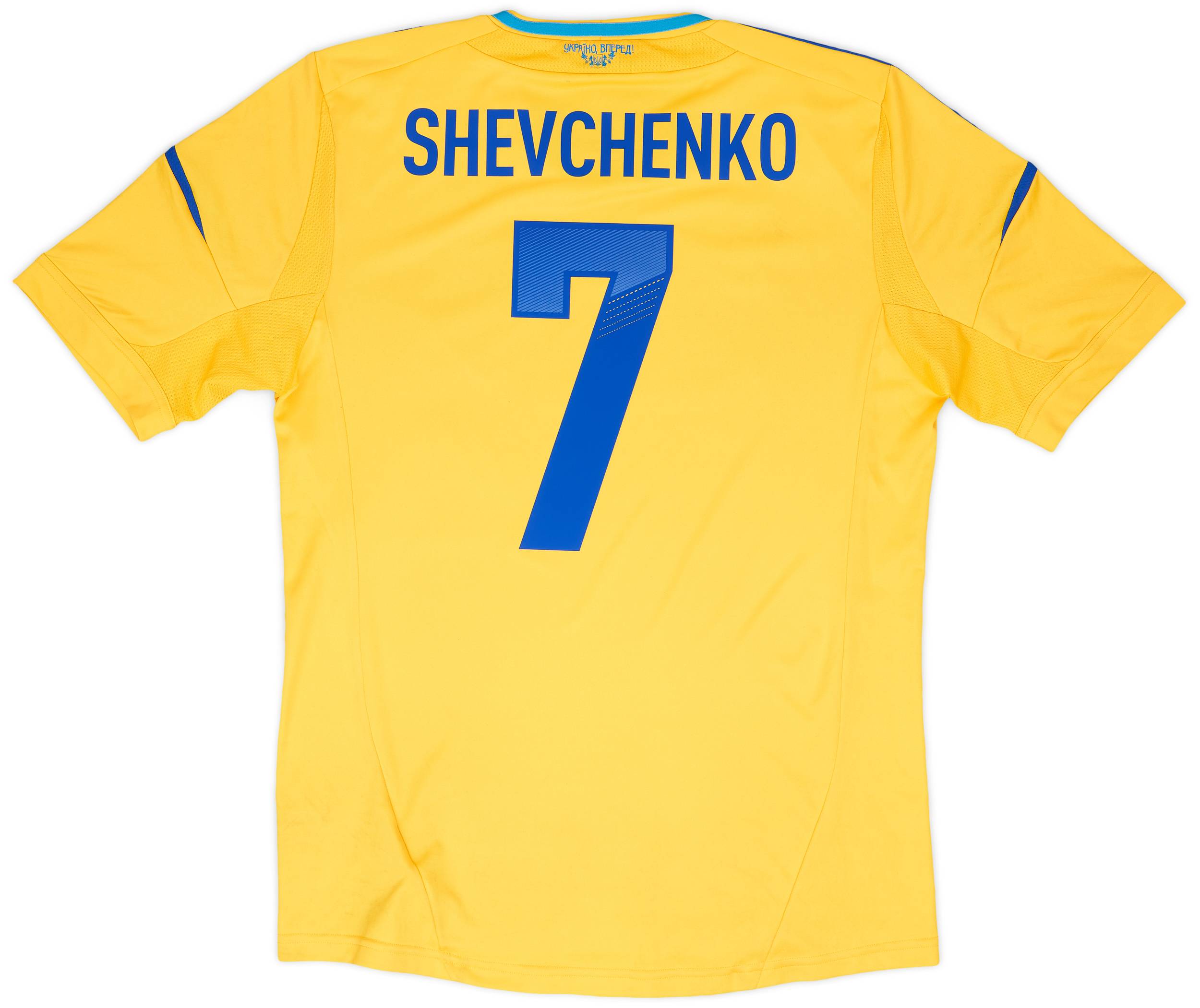 2011-13 Ukraine Home Shirt Shevchenko #7 - 6/10 - (M)