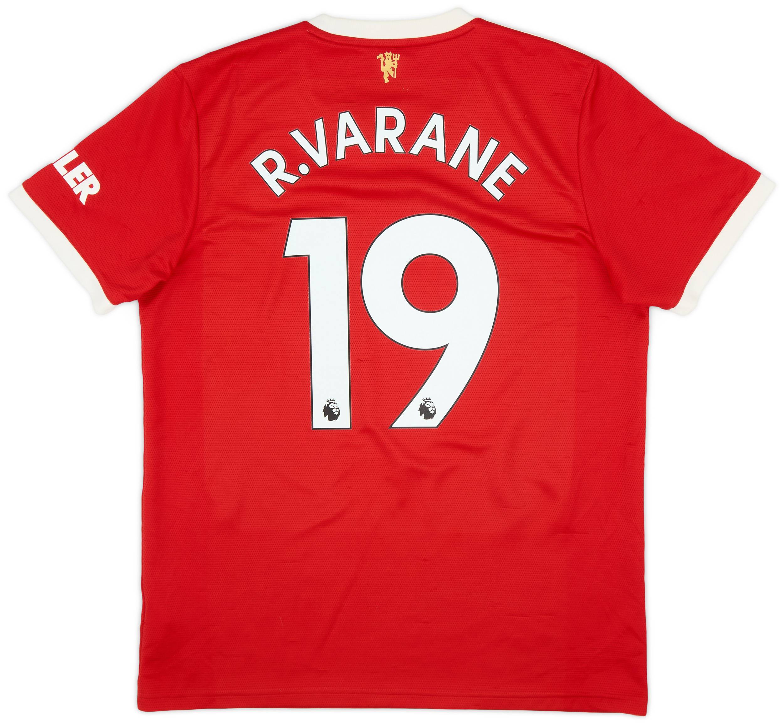 2021-22 Manchester United Home Shirt R.Varane #19 - 6/10 - (L)