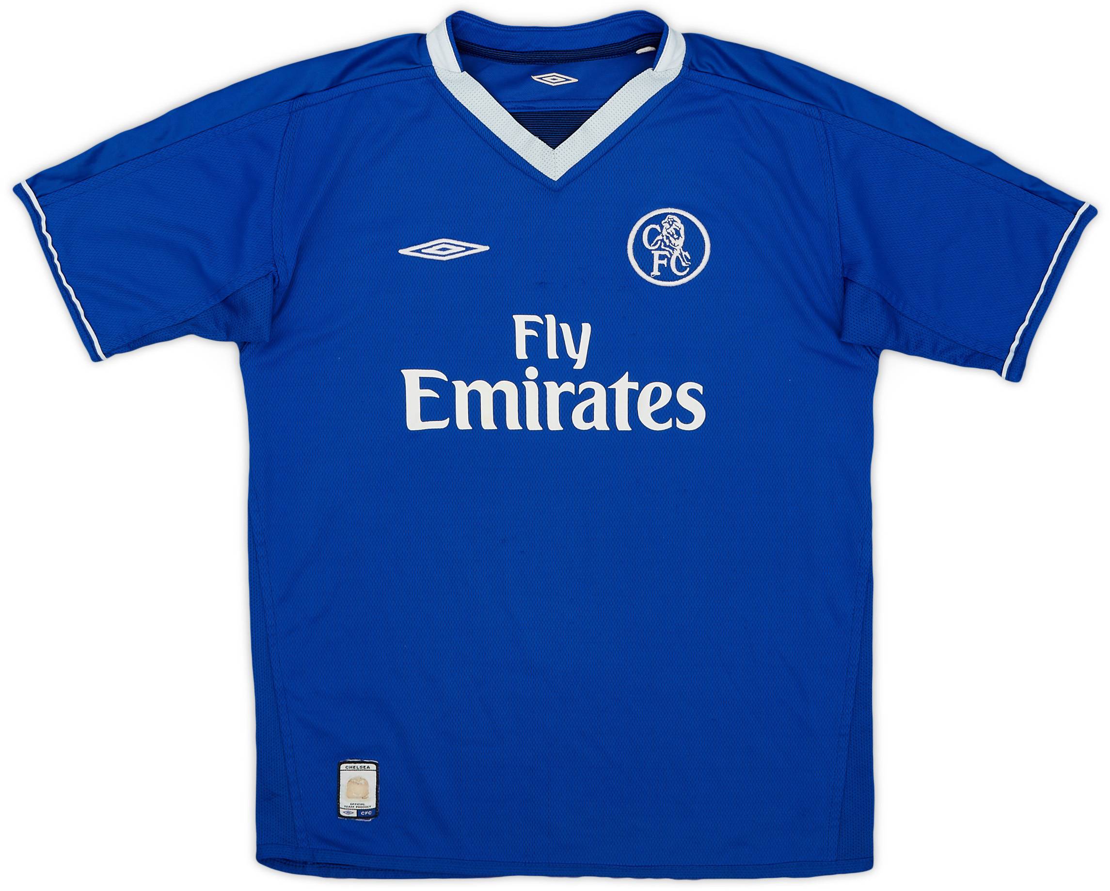 2012-13 Chelsea Home L/S Shirt - 8/10 - (S.Boys)