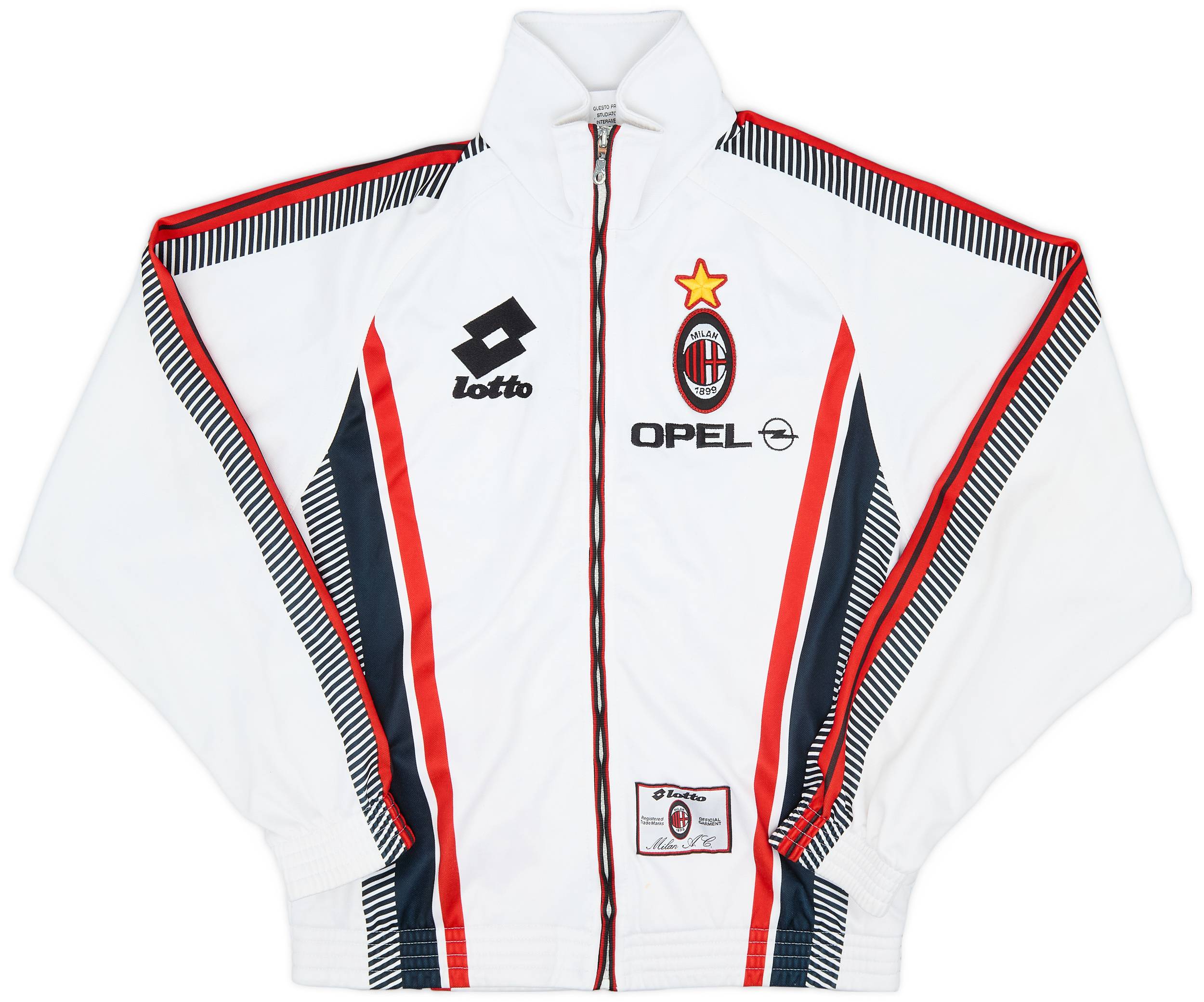 1997-98 AC Milan Lotto Track Jacket - 8/10 - (S)